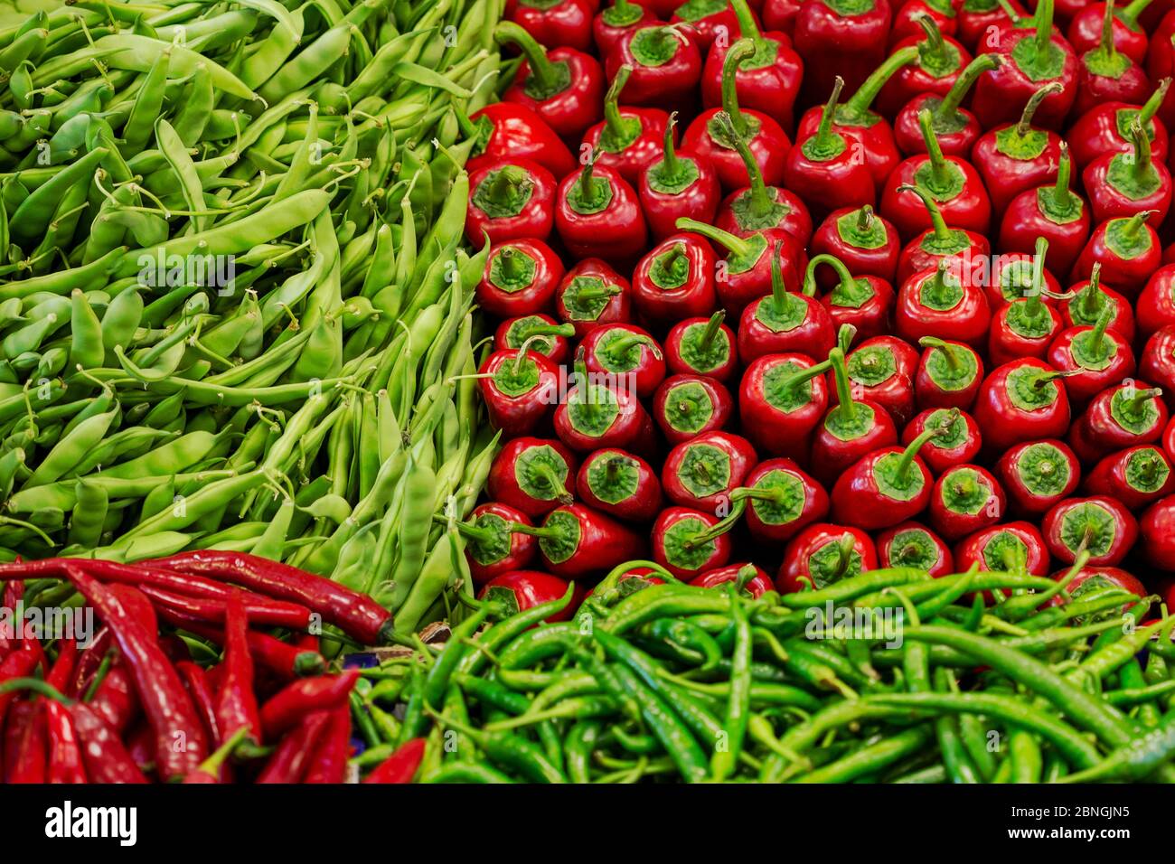 Assortment fresh red bell hi-res stock photography and images - Alamy
