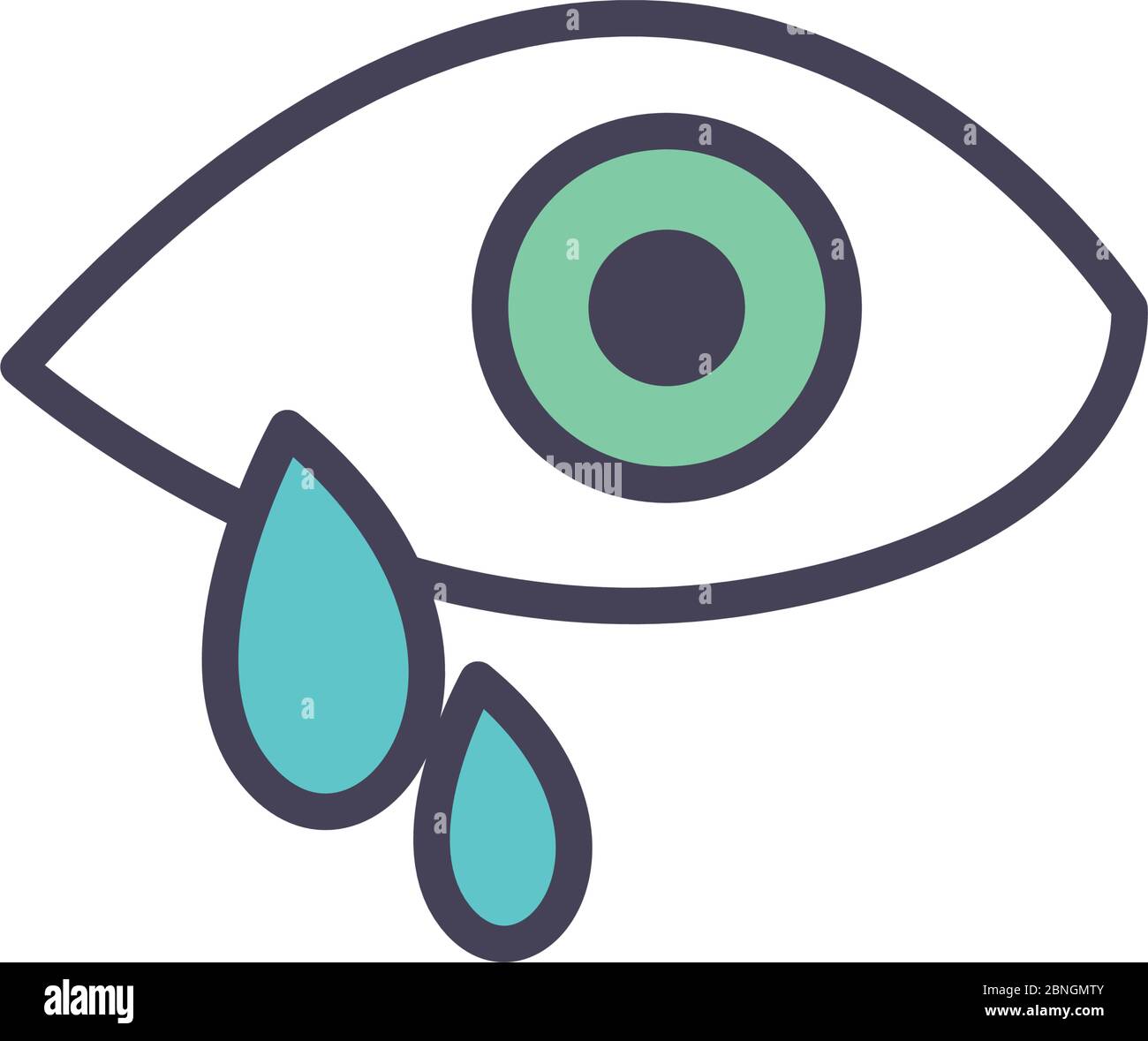 eye with drops fill style icon design, View look vision optical human ...