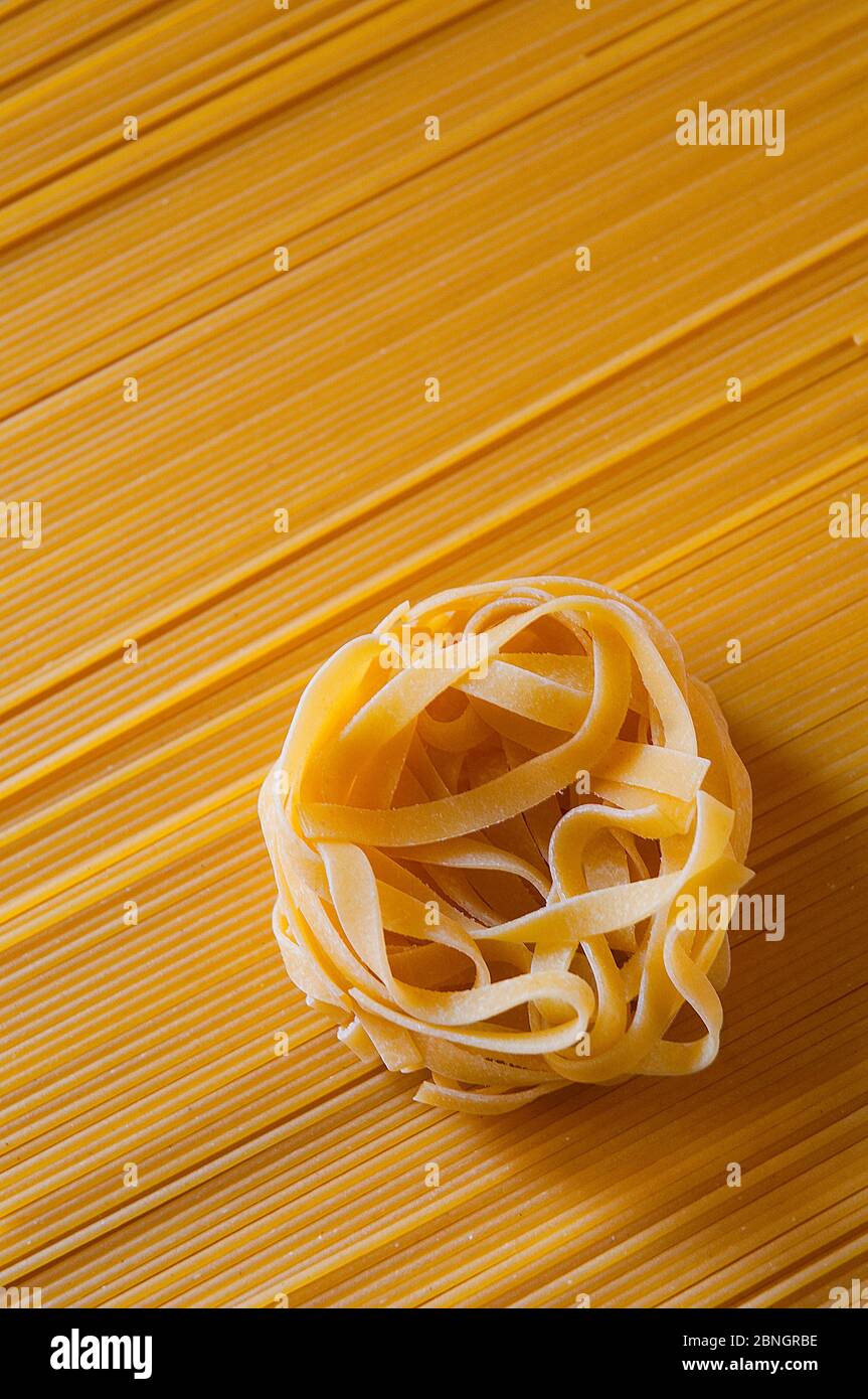 Pasta composition. Stock Photo