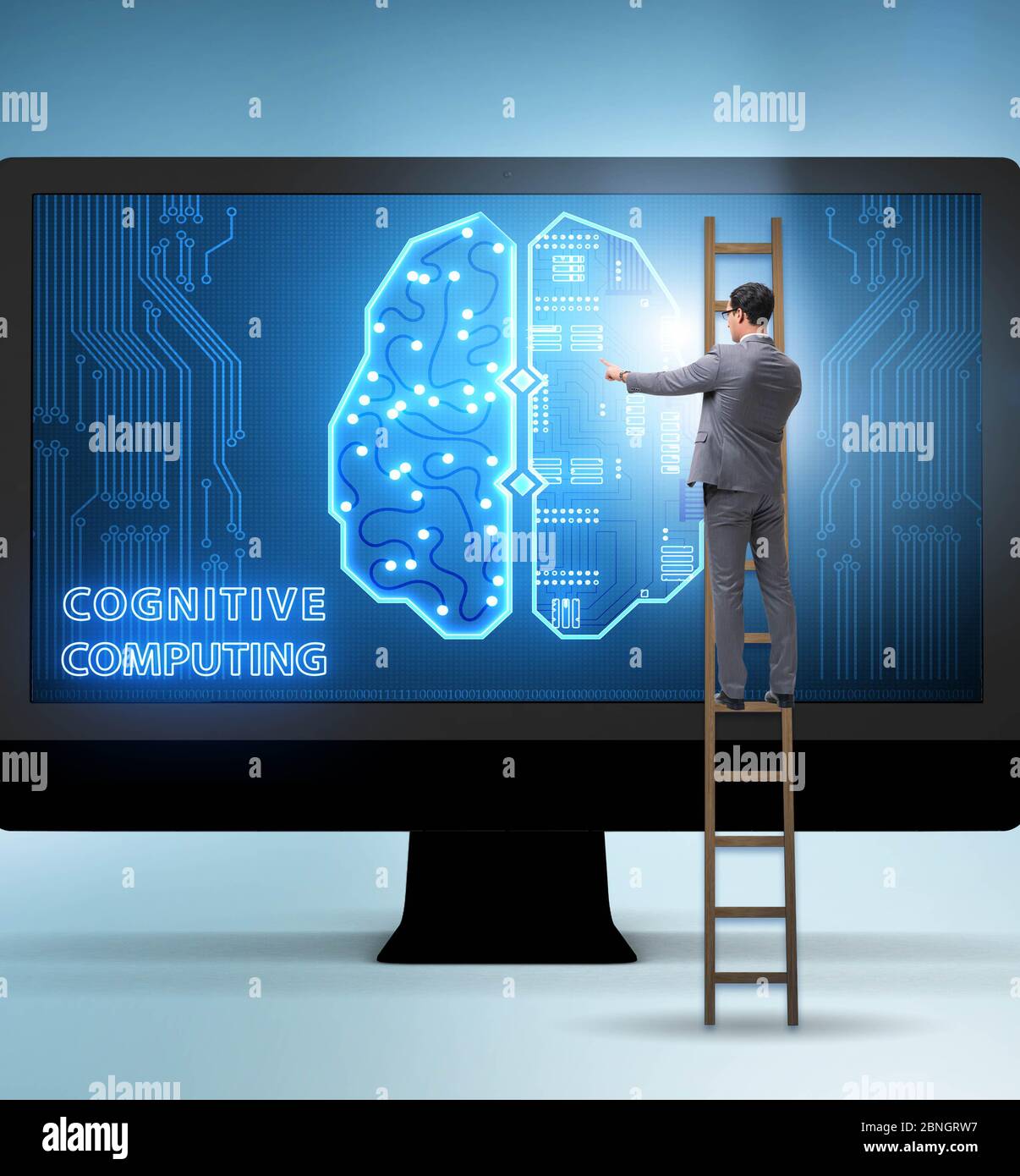 The cognitive computing concept as modern technology Stock Photo - Alamy