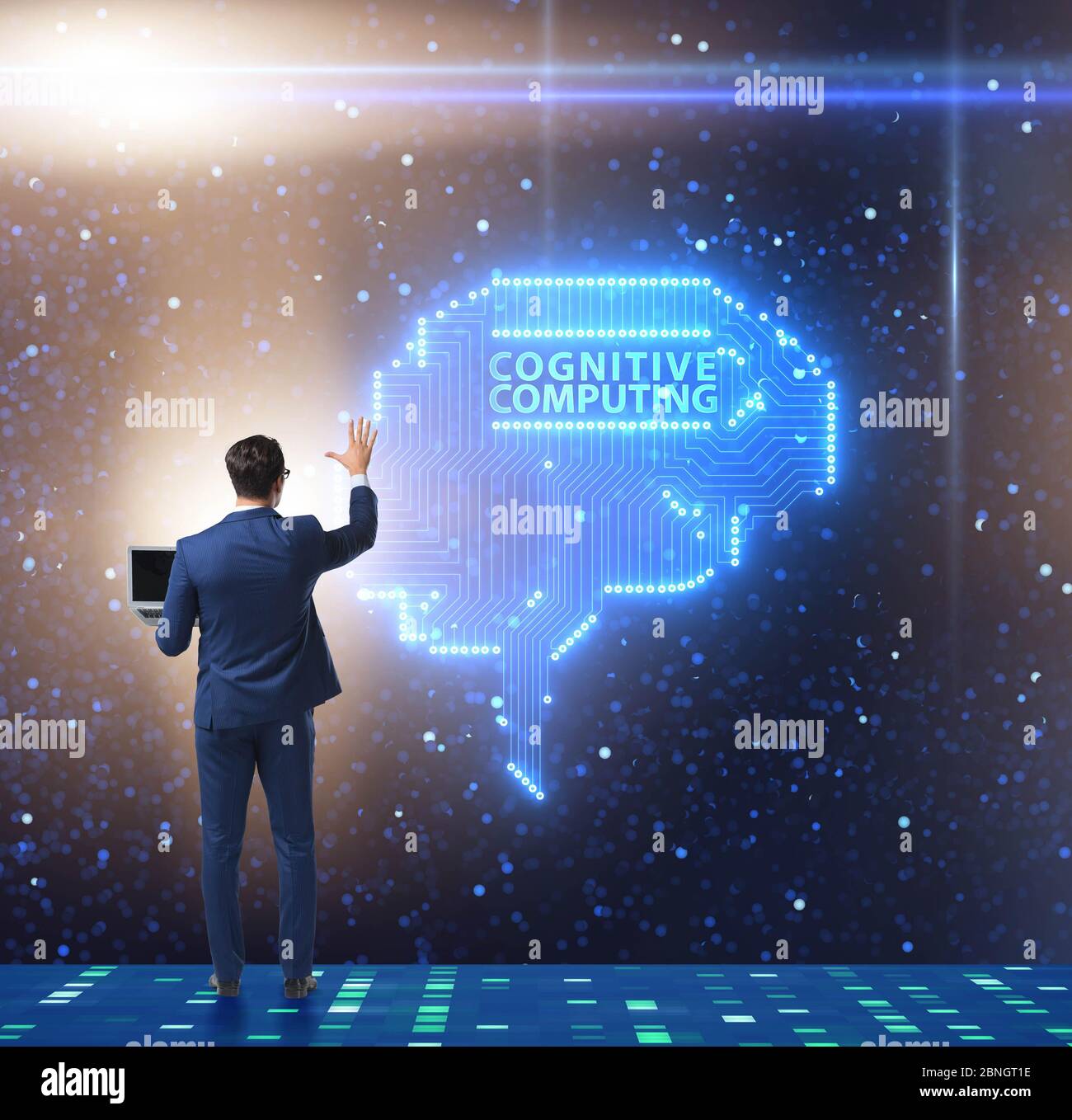 The cognitive computing concept as modern technology Stock Photo - Alamy