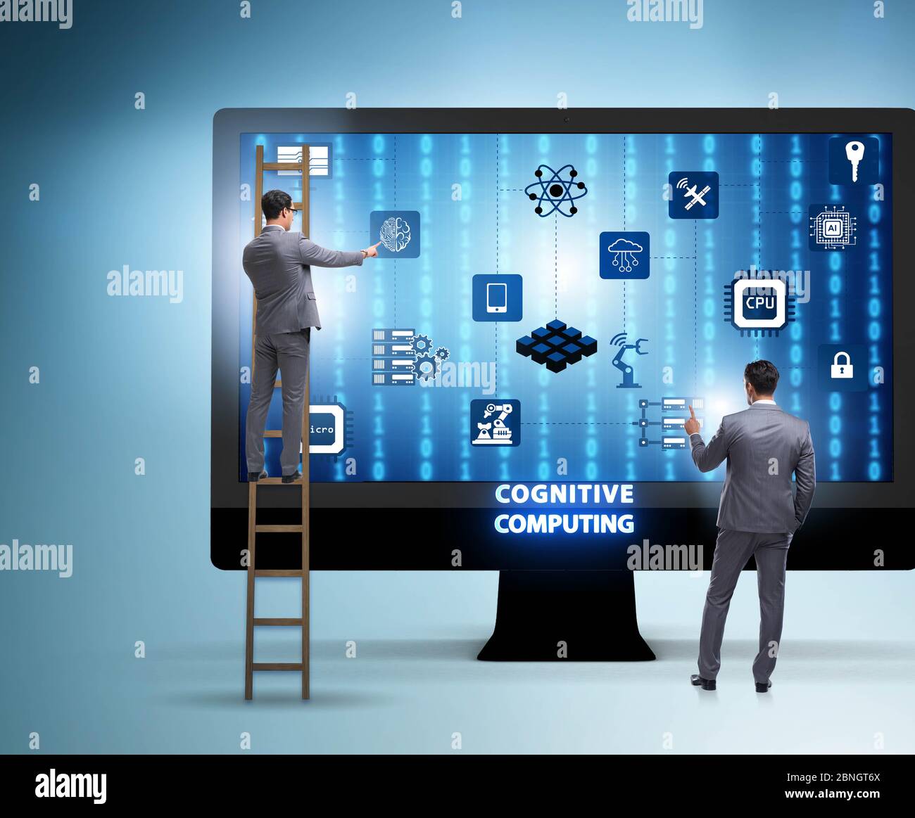 The cognitive computing concept as modern technology Stock Photo - Alamy