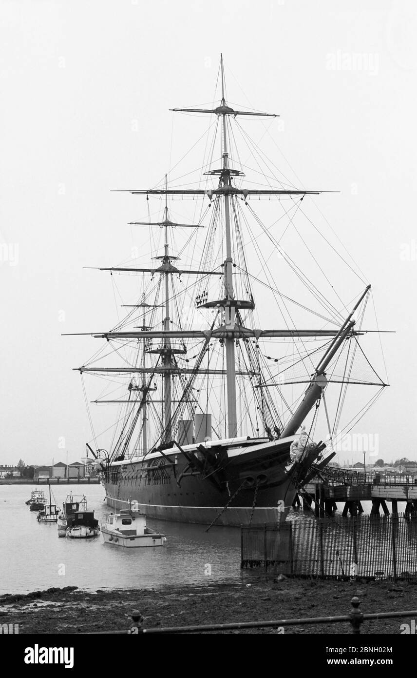 19th century battleship Black and White Stock Photos & Images - Alamy