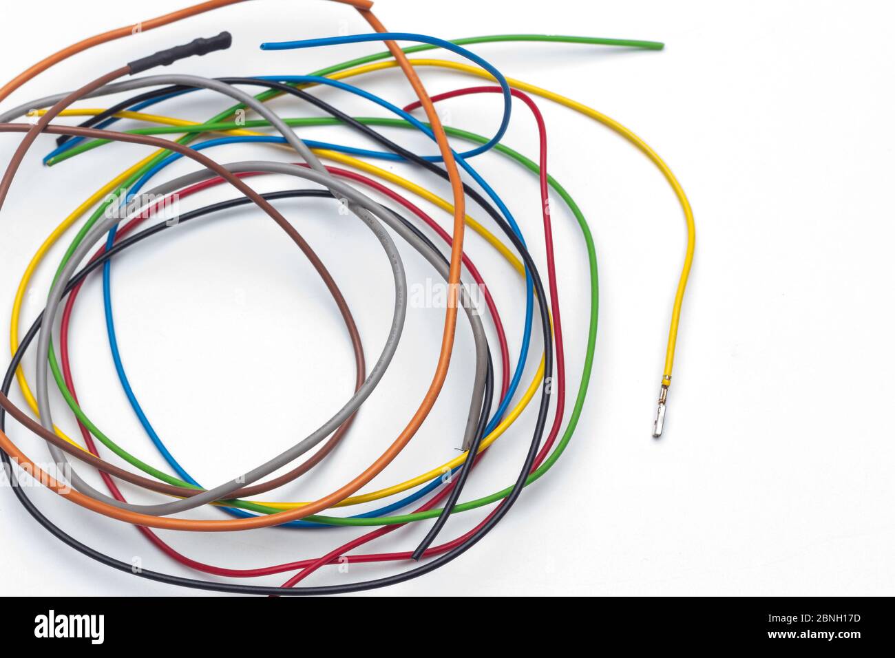 Copper is a great conductor of electricity, plasticlined copper wire is used for connectivity