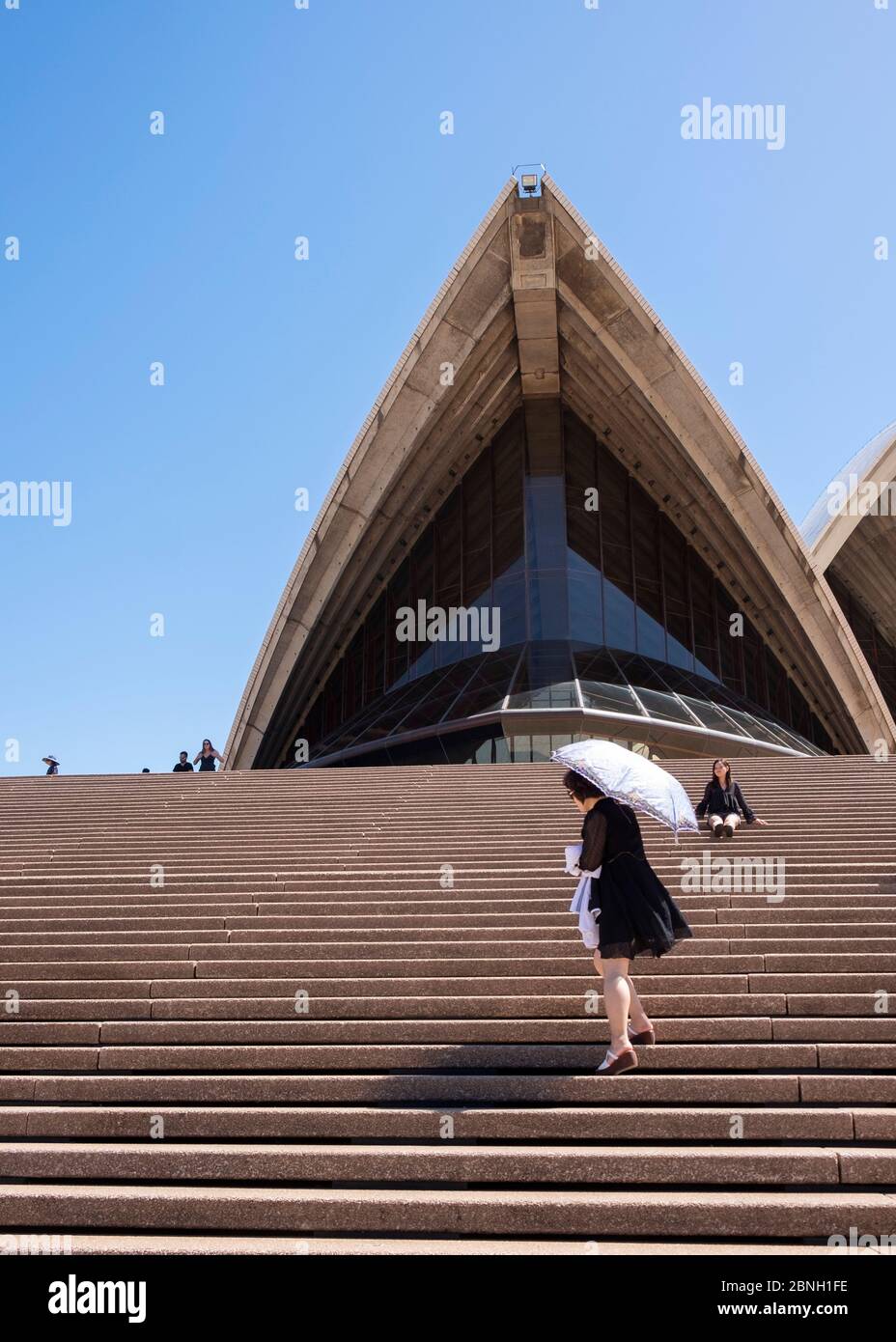 Close up of the Sydney Opera House, Sydney, NSW, Australia Stock Photo