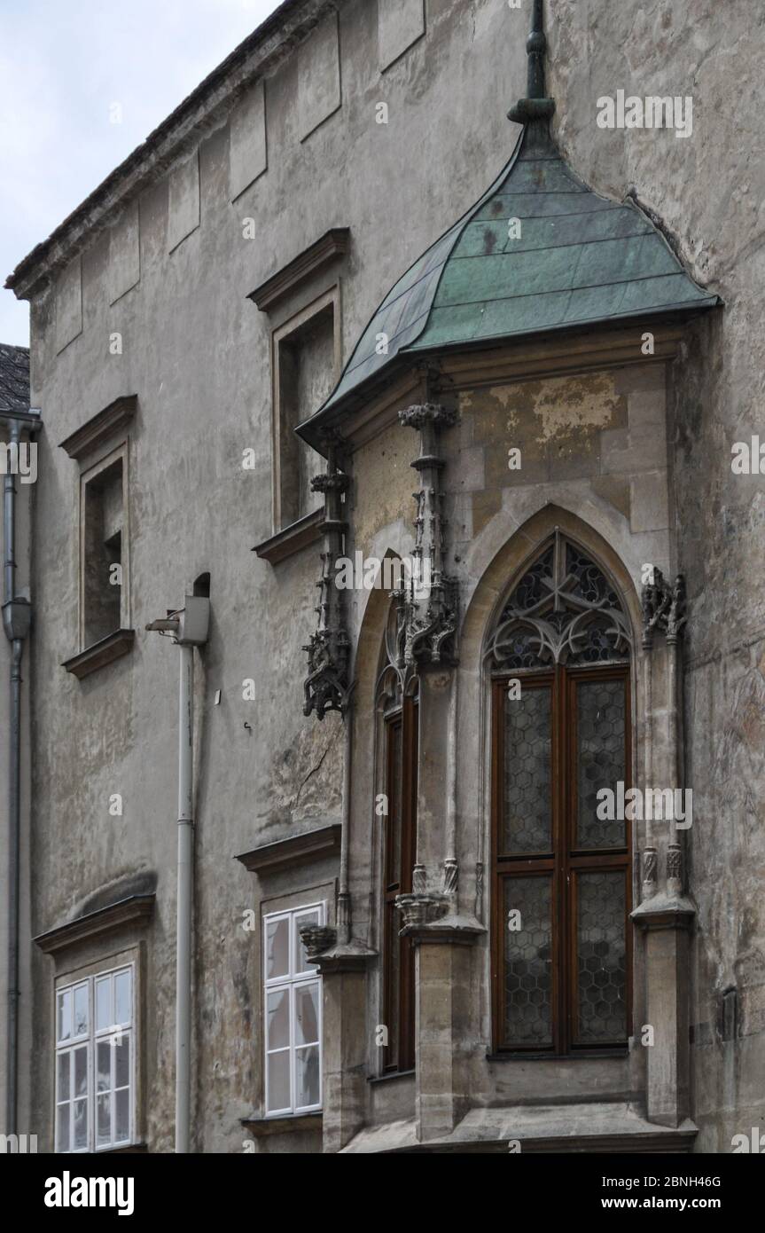 Historical Houses and Facades in Krems/Stein located at the river