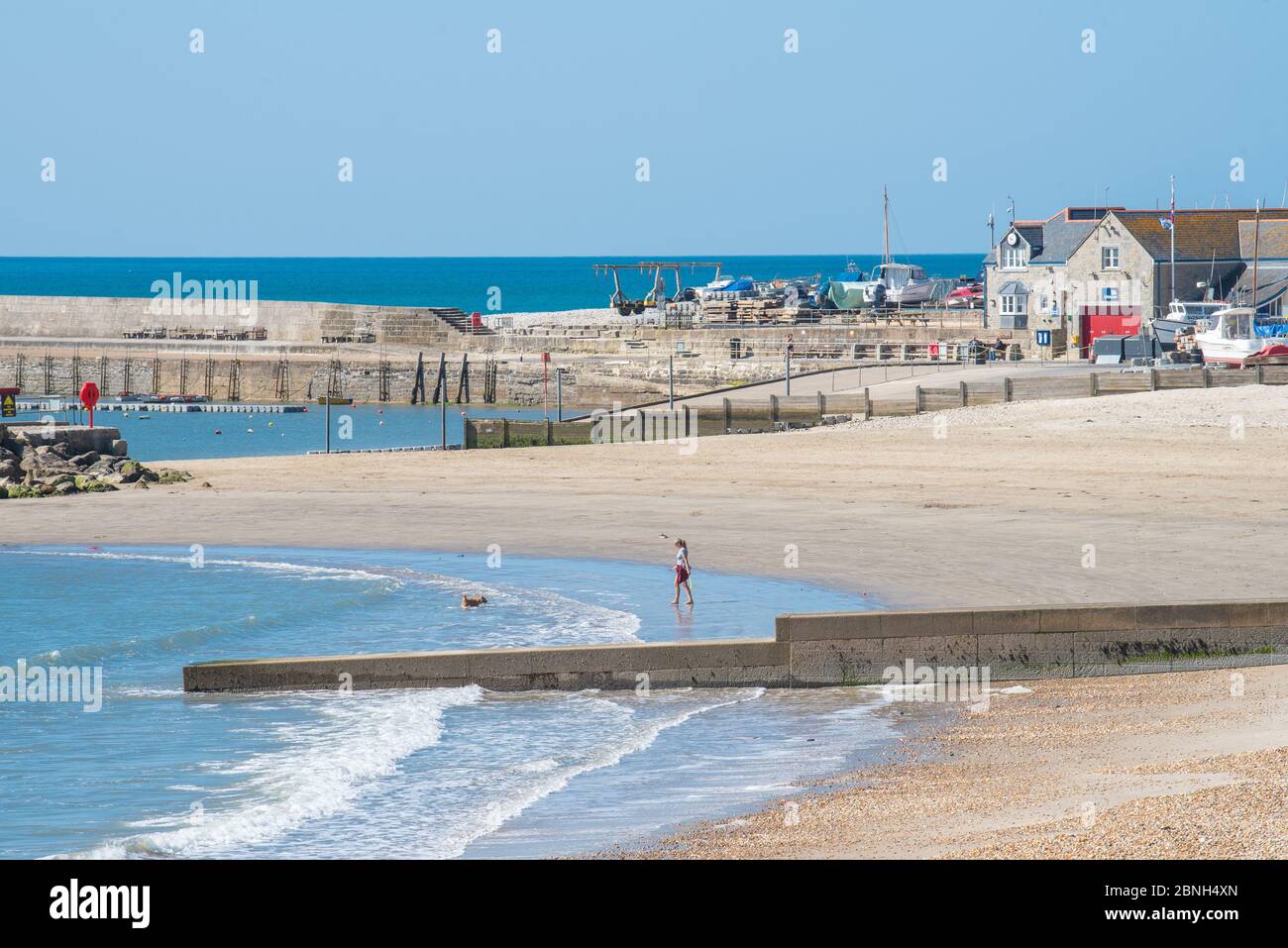 Lyme regis dorset beach may 2020 hi-res stock photography and images ...