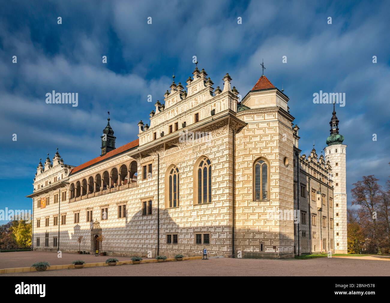 Litomysl Castle, 16th century, Renaissance style, UNESCO World Heritage Site, in Litomysl, Bohemia, Czech Republic, Central Europe Stock Photo