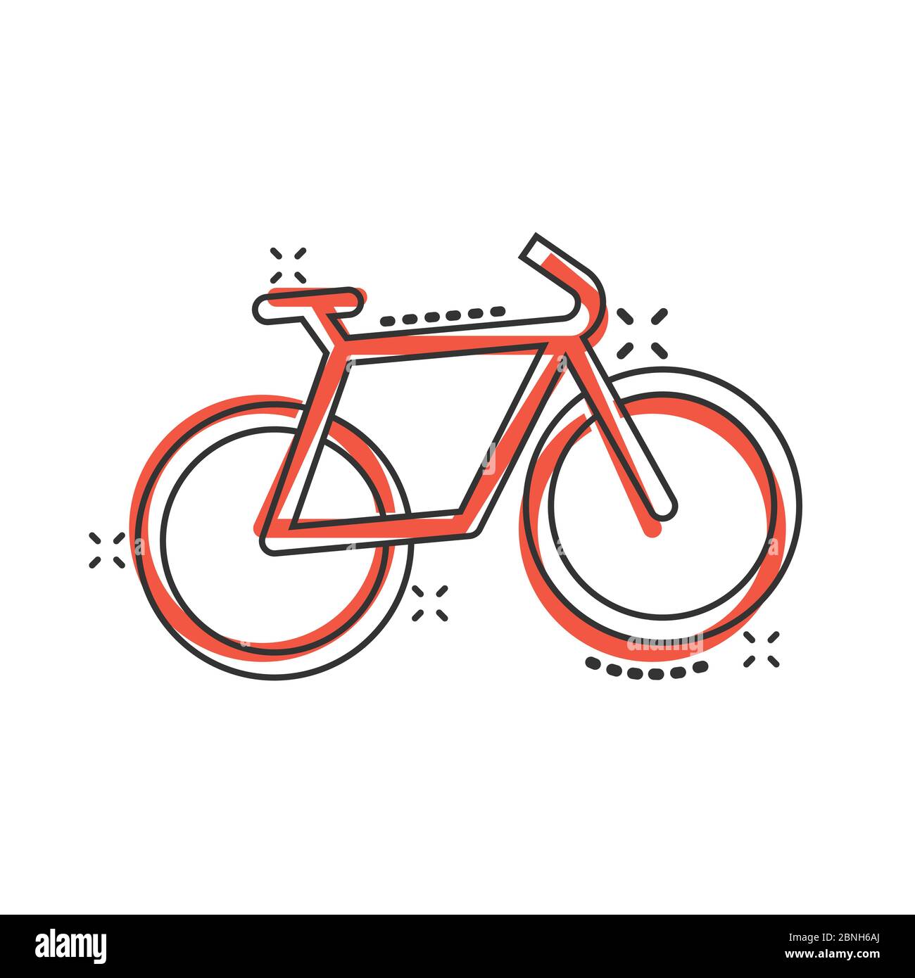 Bike cartoon vector illustration 