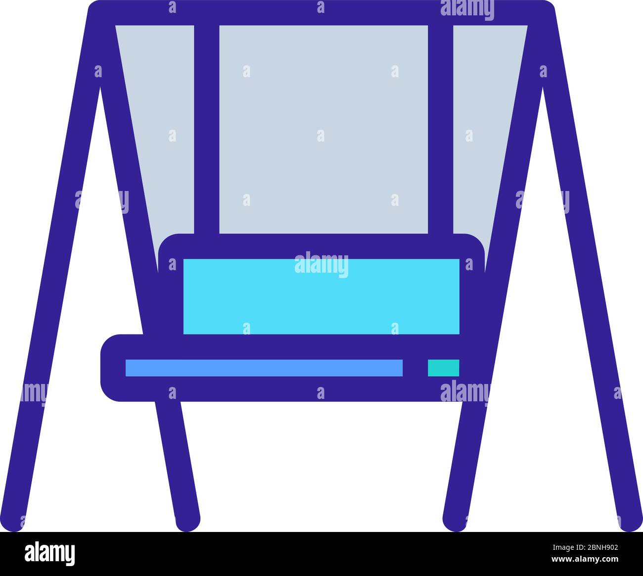 hanging swing bench icon vector outline illustration Stock Vector Image & Art Alamy