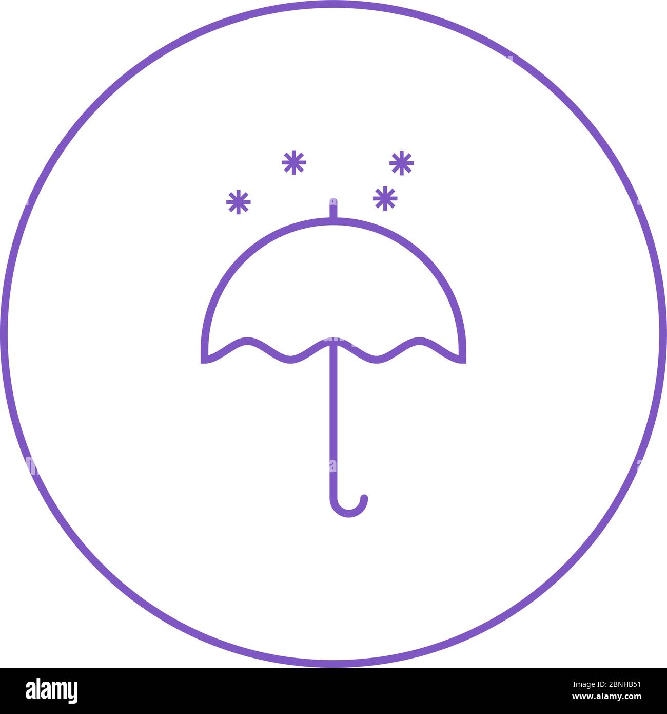 Beautiful Umbrella Line Vector Icon Stock Vector Image & Art - Alamy