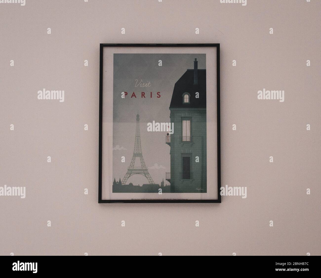 French decoration, french frame in a Parisian appartment Stock Photo