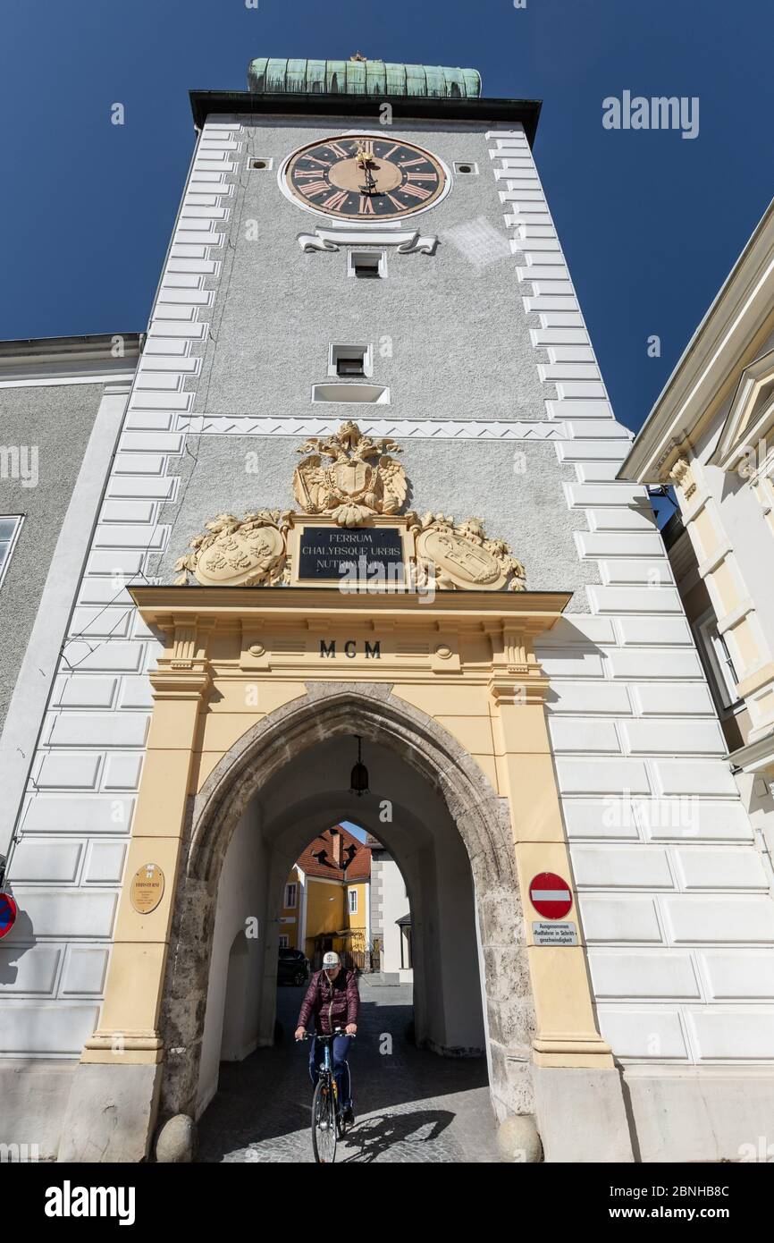 The old town of Waidhofen an der Ybbs in Spring, Mostviertel, Lower Austria, Austria Stock Photo