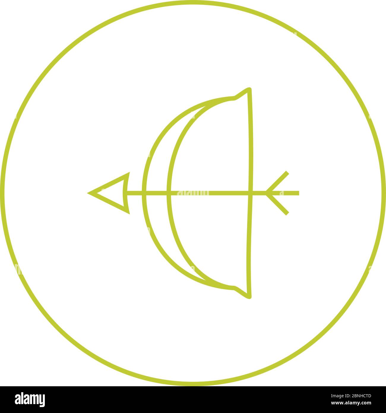 Beautiful Archery Line Vector Icon Stock Vector Image & Art - Alamy