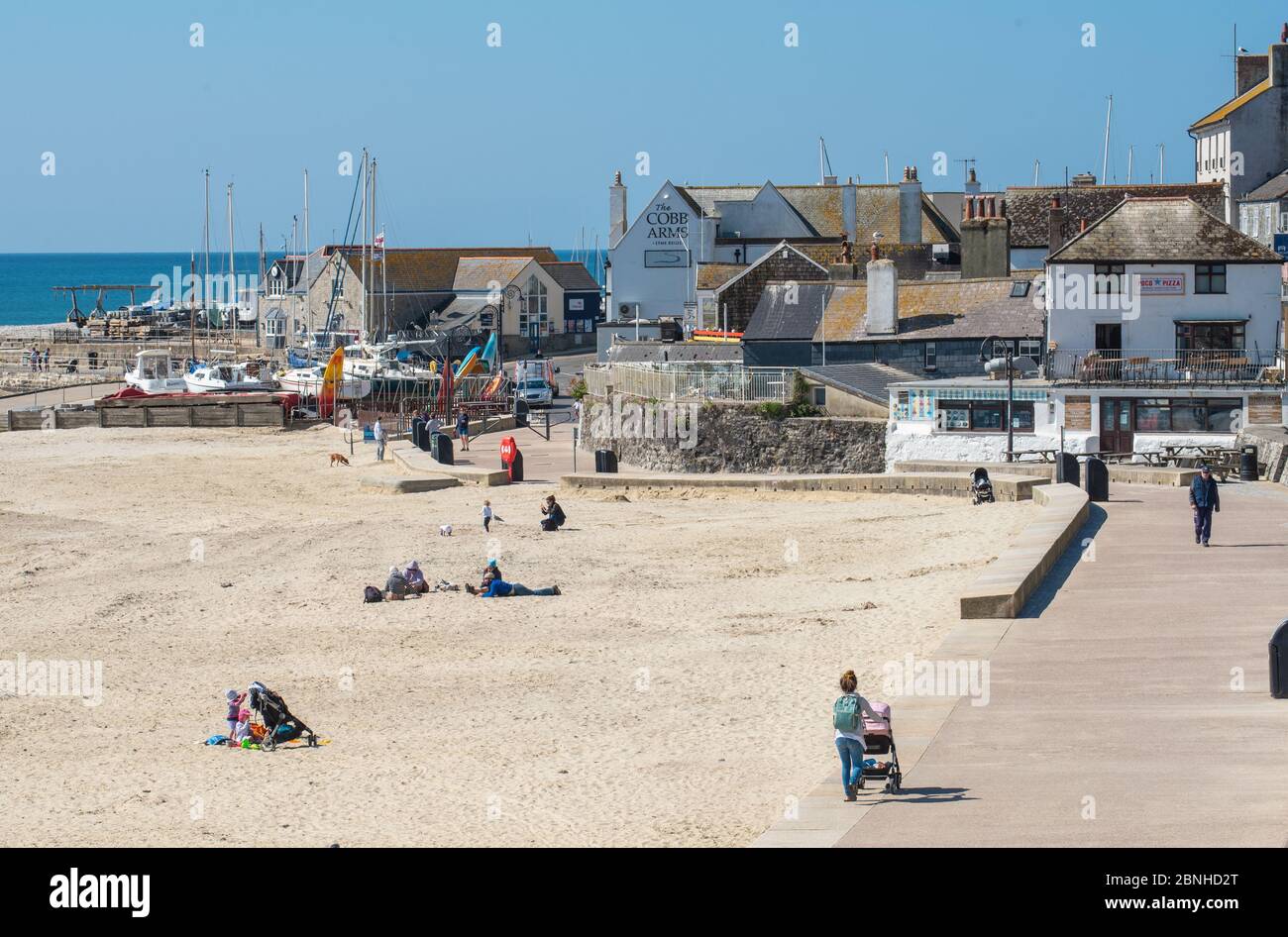 Lyme regis dorset beach may 2020 hi-res stock photography and images ...