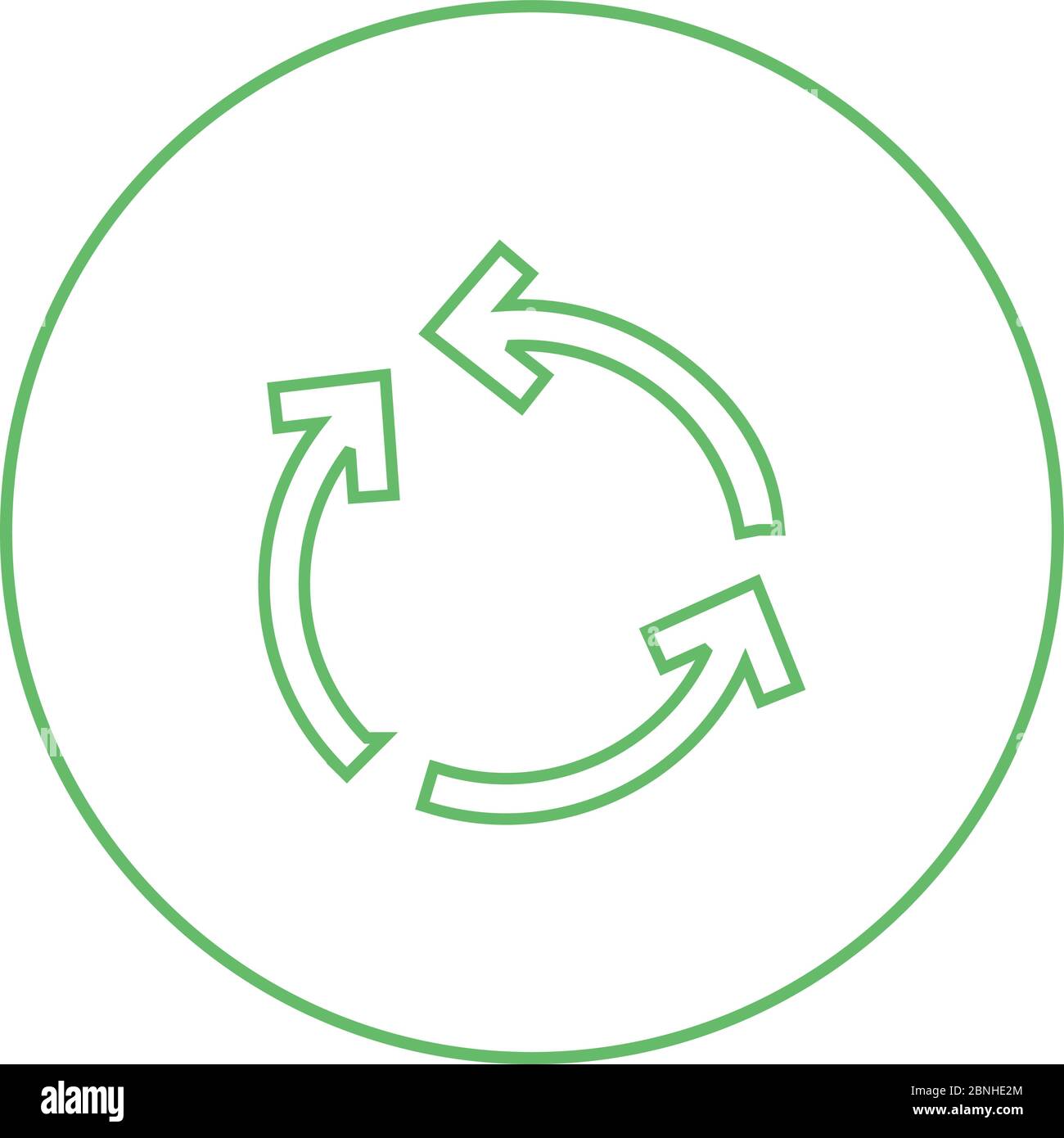 Beautiful Cycle Arrow Line Vector Icon Stock Vector Image & Art - Alamy