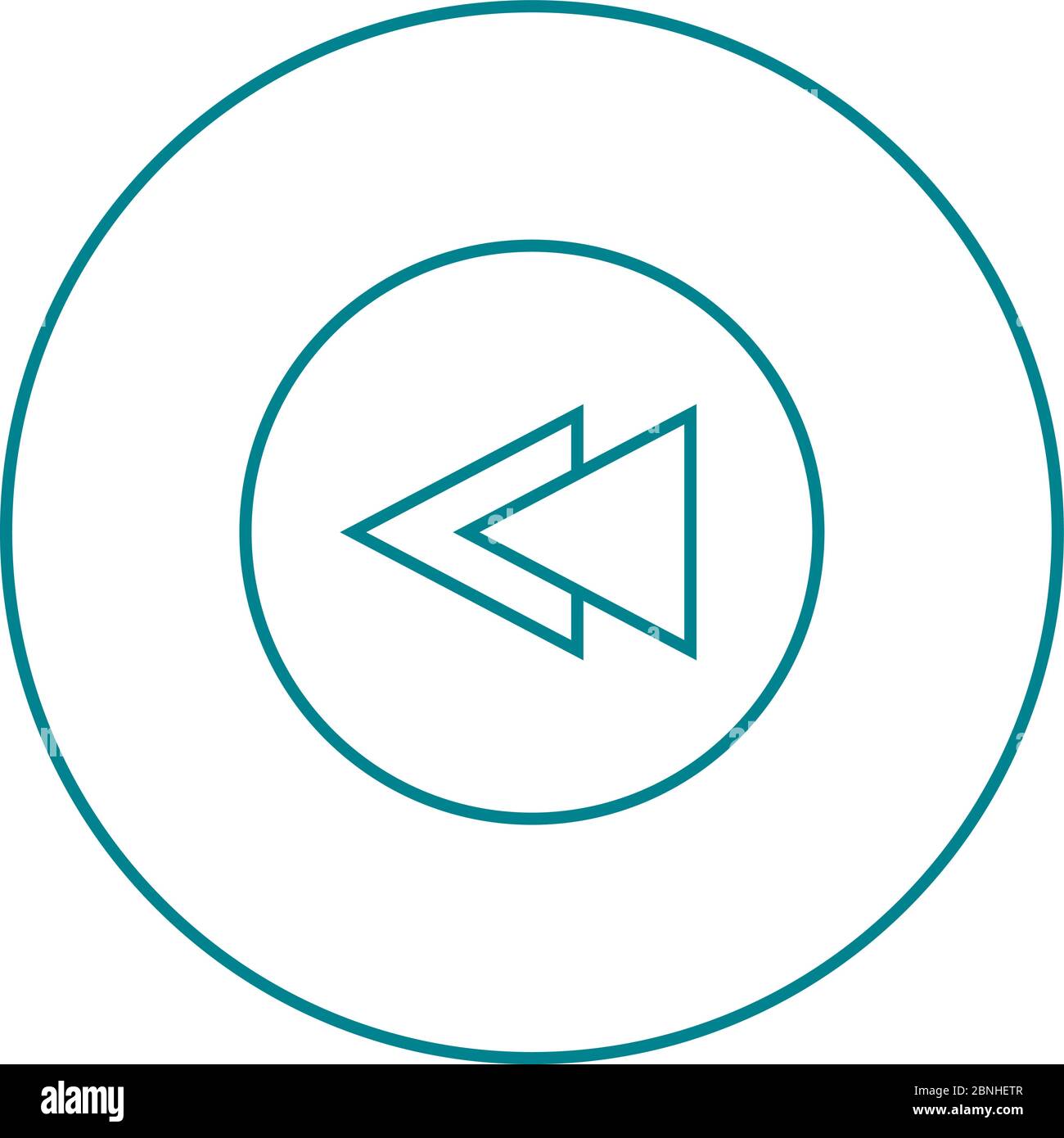 Beautiful Arrow Back Line Vector Icon Stock Vector Image & Art - Alamy