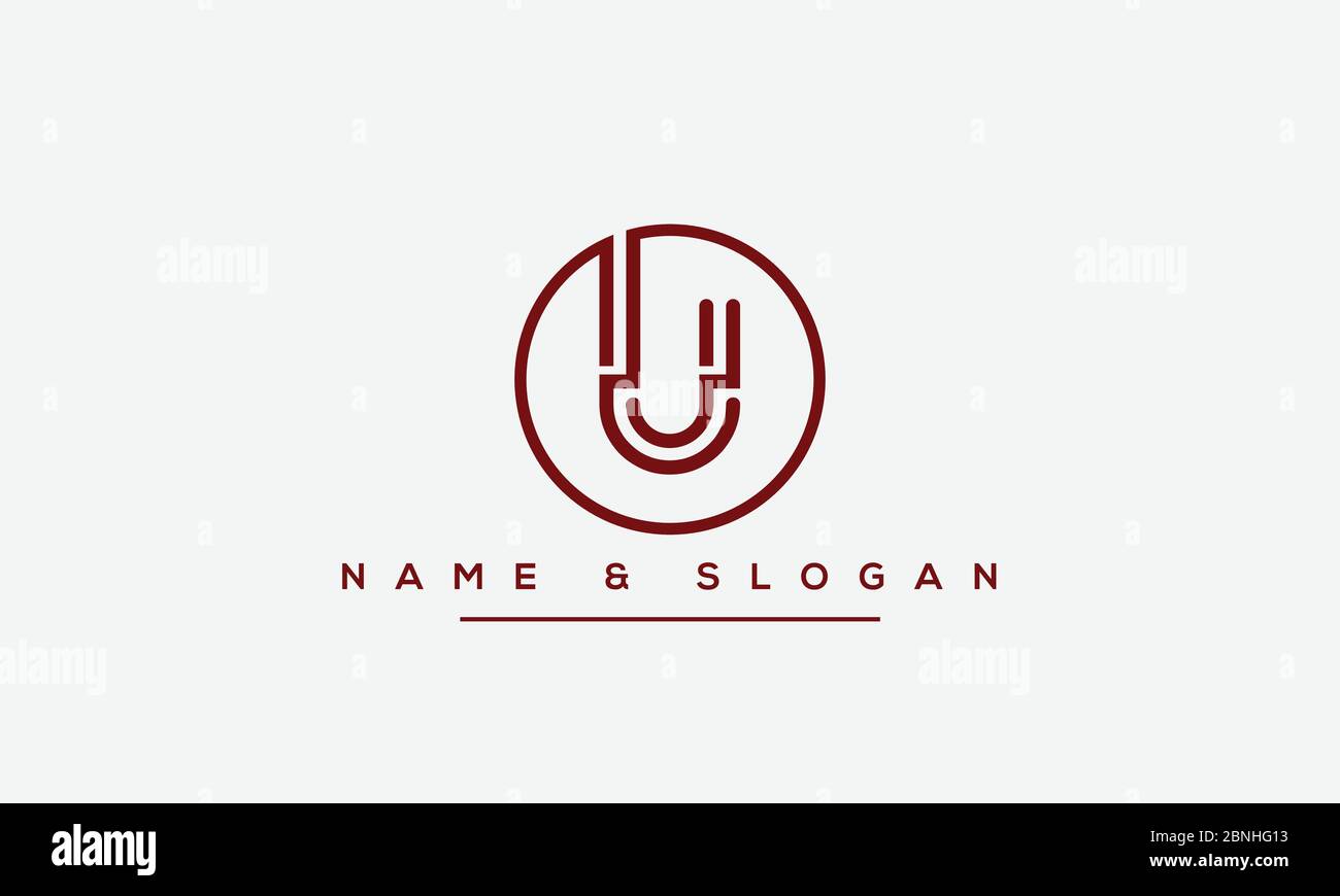 Letter u monogram logo Stock Vector Images - Alamy