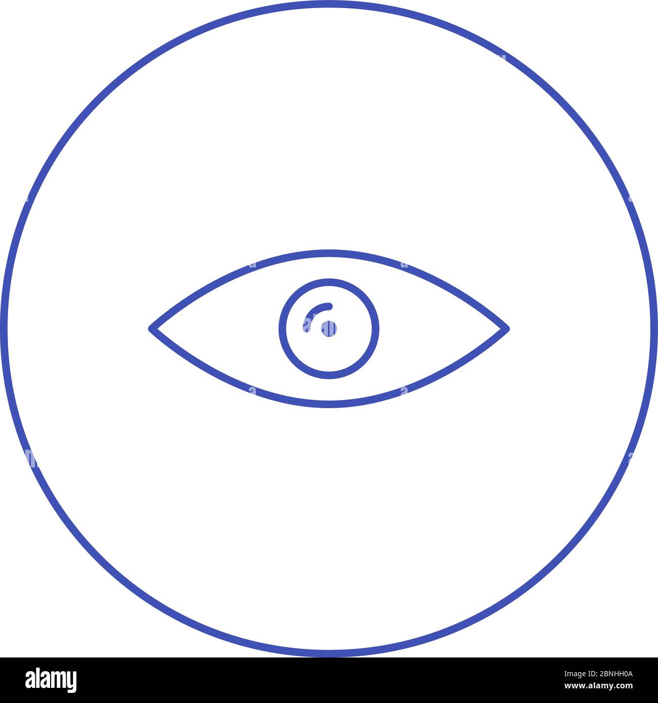 Beautiful Eye Line Vector Icon Stock Vector Image & Art - Alamy