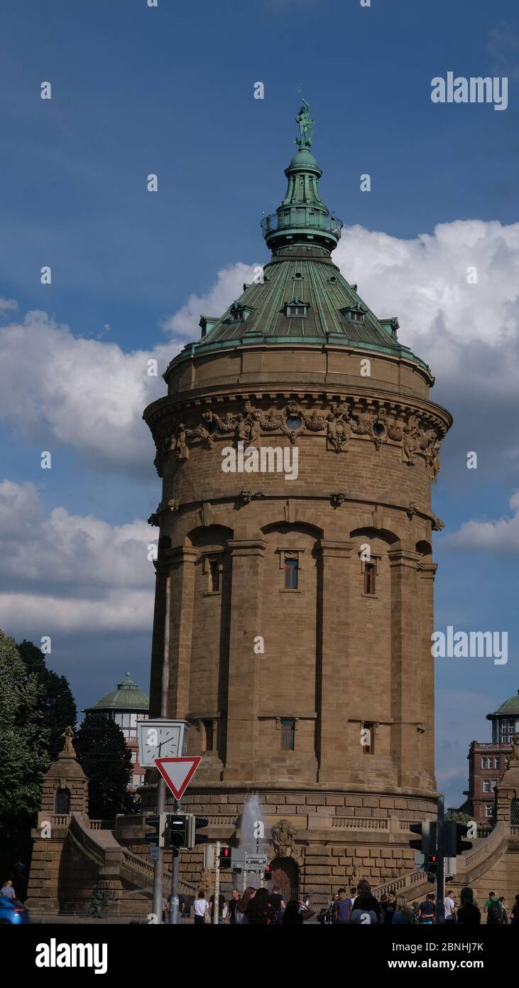 Mannheim  Wasserturm Stock Photo
