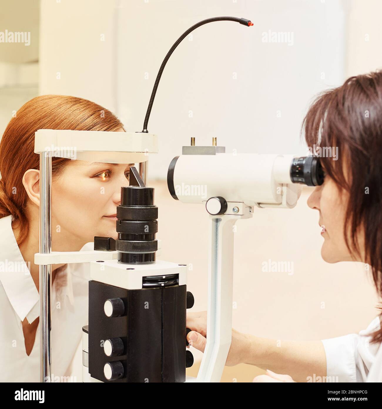 Eye ophthalmologist exam. Eyesight recovery. Astigmatism check concept ...