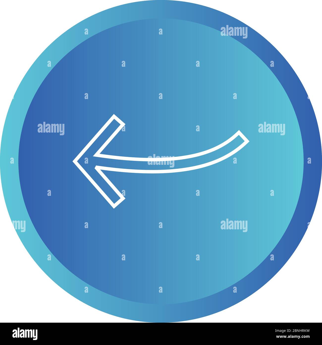 Beautiful Arrow Pointing Left Line Vector Icon Stock Vector Image & Art ...
