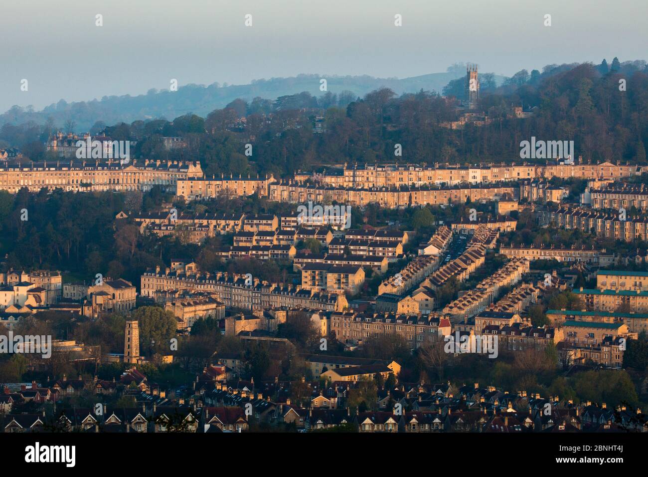 city of Bath from the Bath skyline walk, UK. UNESCO World