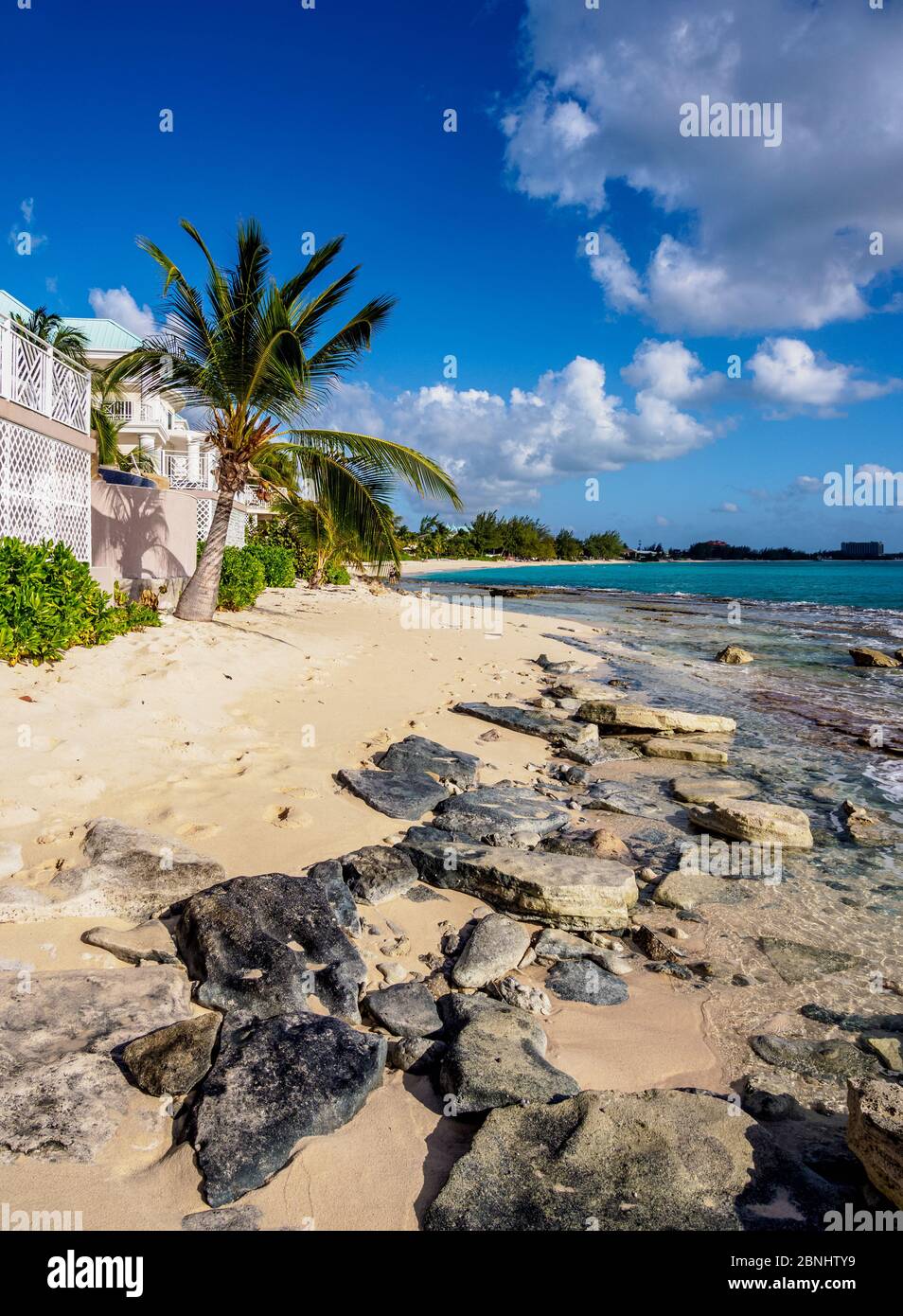 Seven Mile Beach, West Bay, Grand Cayman, Cayman Islands Stock Photo
