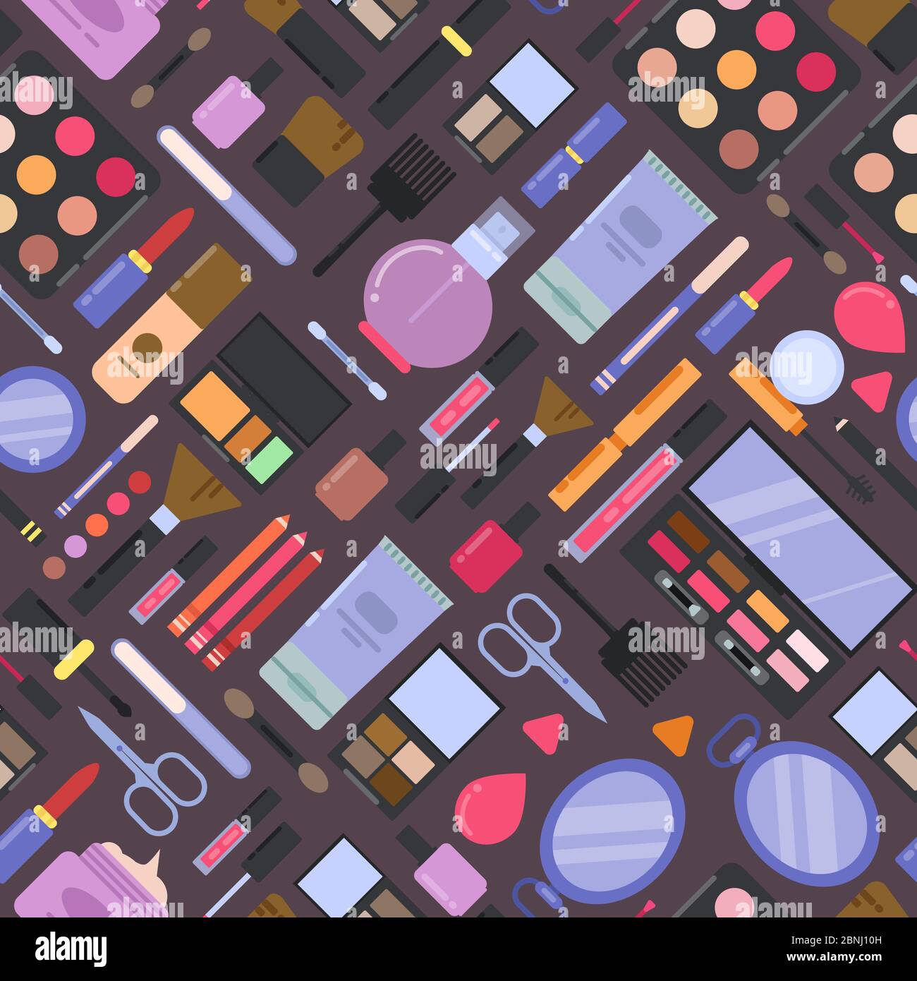 Vector flat style makeup and skincare Stock Vector Image & Art - Alamy