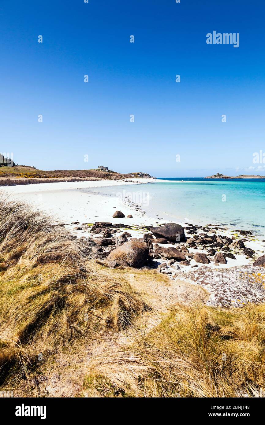 Block house beach tresco hires stock photography and images Alamy