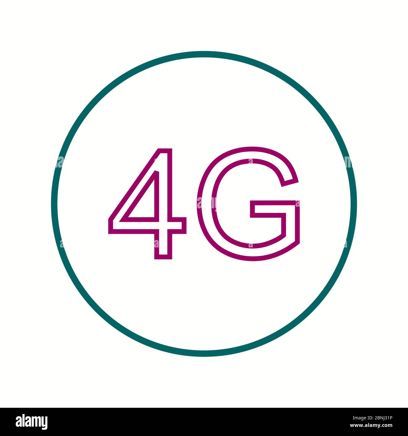 Beautiful 4G Line Vector Icon Stock Vector Image & Art - Alamy
