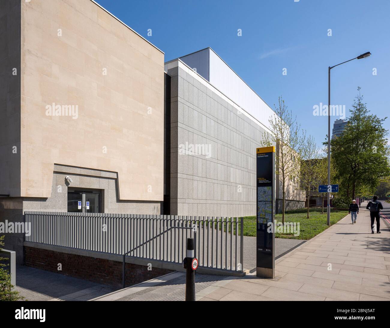 South elevation, general view along Barclay Road. Fairfield Halls