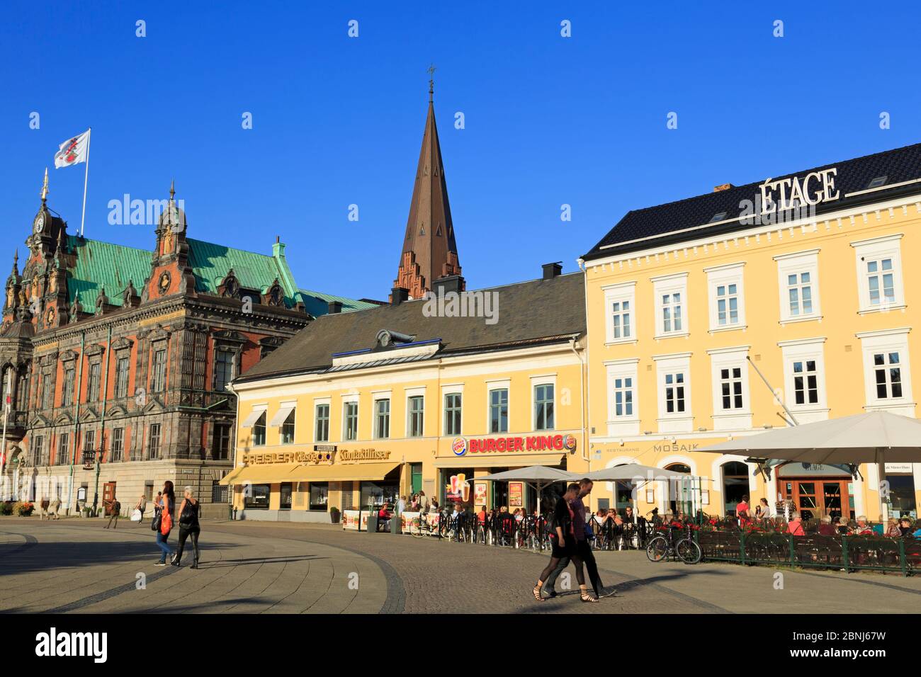 Town Hall in Stortorget Square, Old Town, Malmo, Skane County, Sweden, Scandinavia, Europe Stock Photo