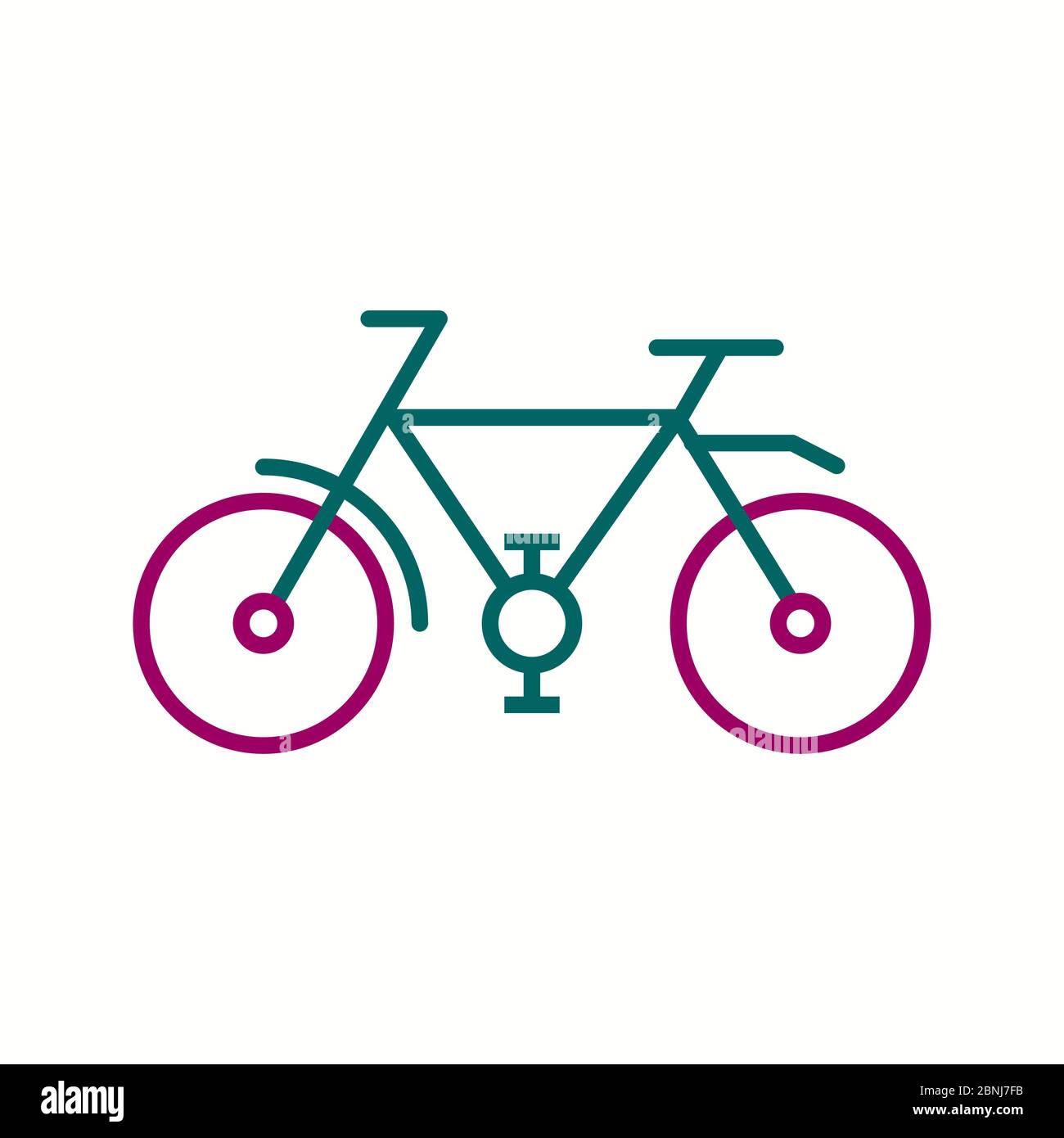 Beautiful Bicycle Line Vector Icon Stock Vector Image & Art - Alamy