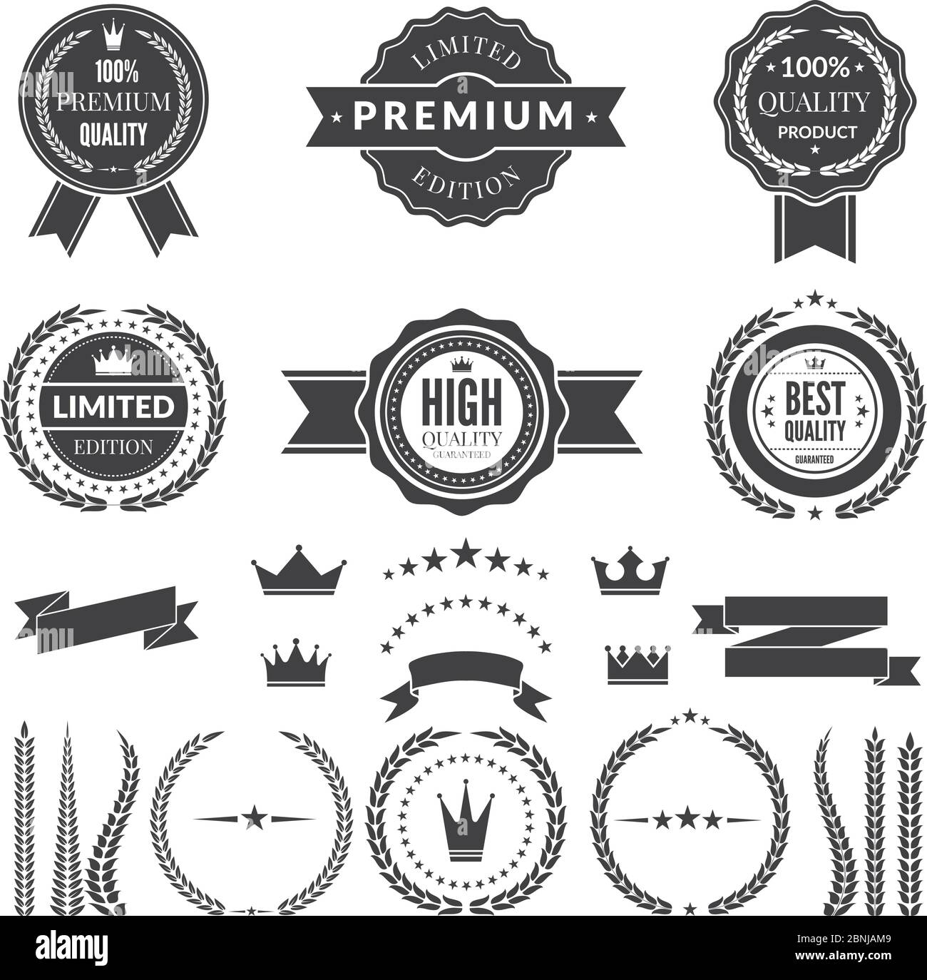 Design template of premium badges or logos Stock Vector