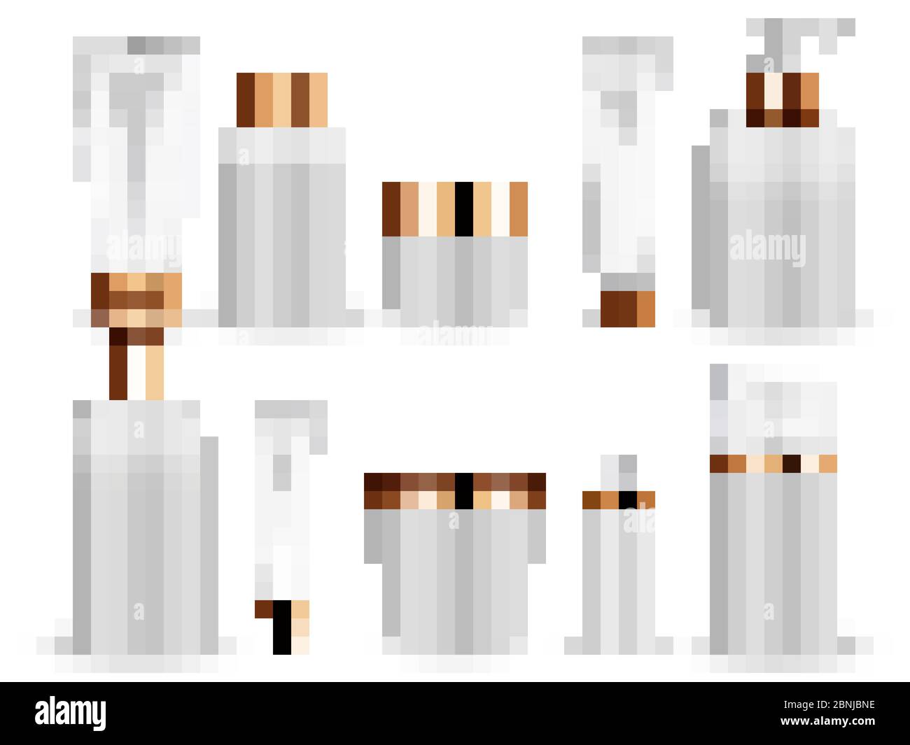 Plastic white blank bottles and tubes for cosmetics Stock Vector Image ...