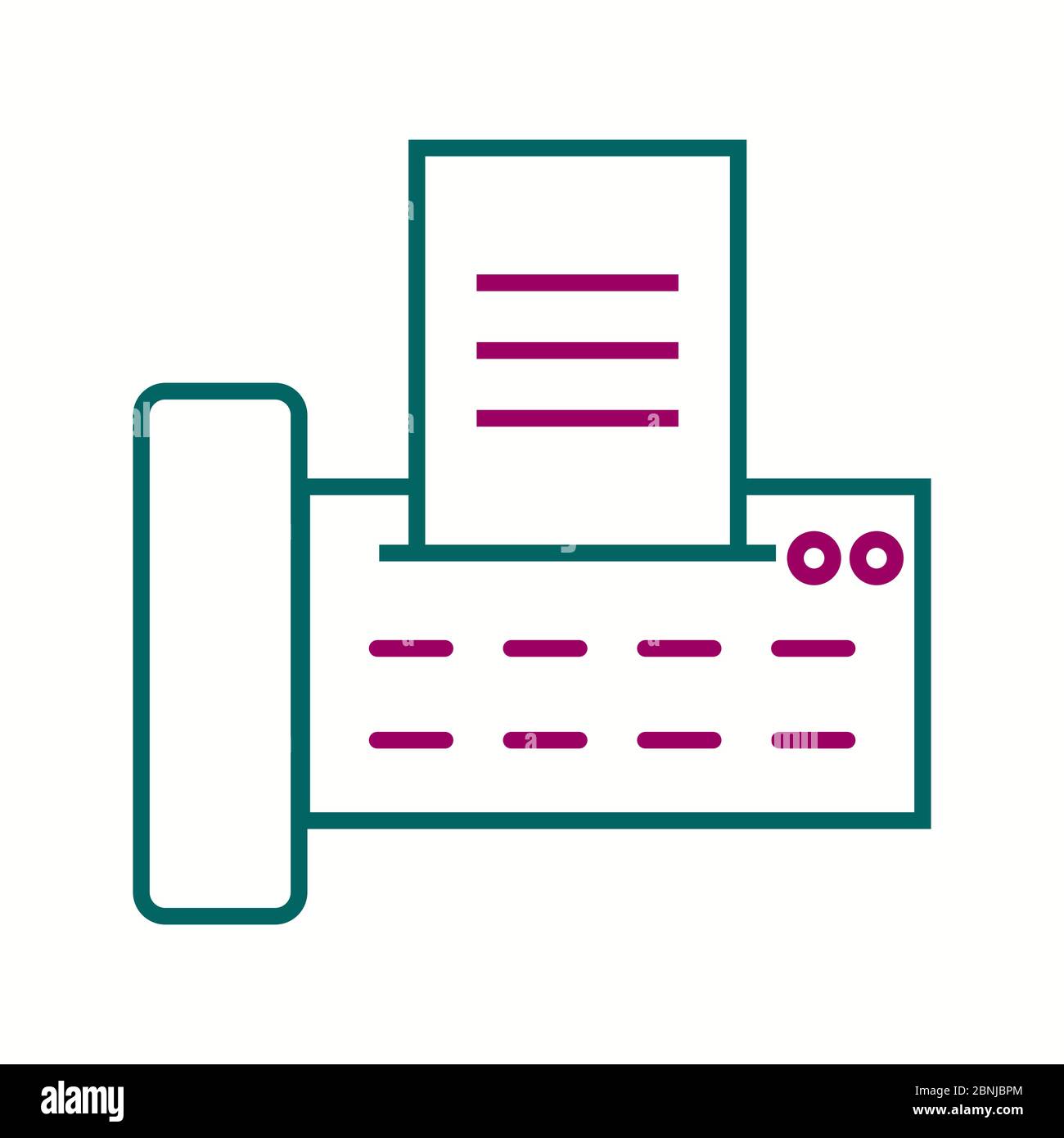 Fax icon vector vectors hi-res stock photography and images - Alamy