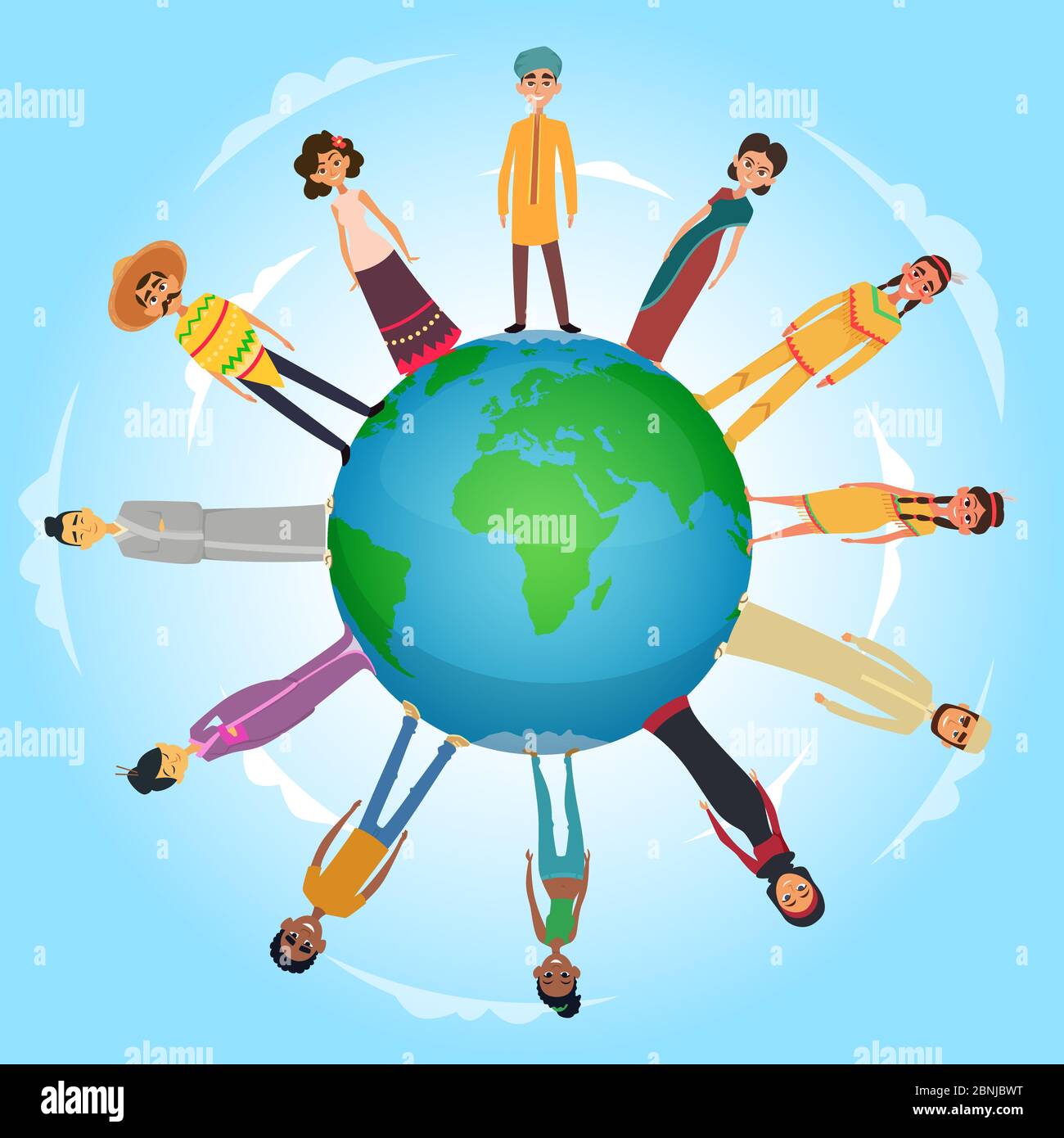 concept-illustration-with-international-peoples-male-and-female-standing-on-the-earth-planet