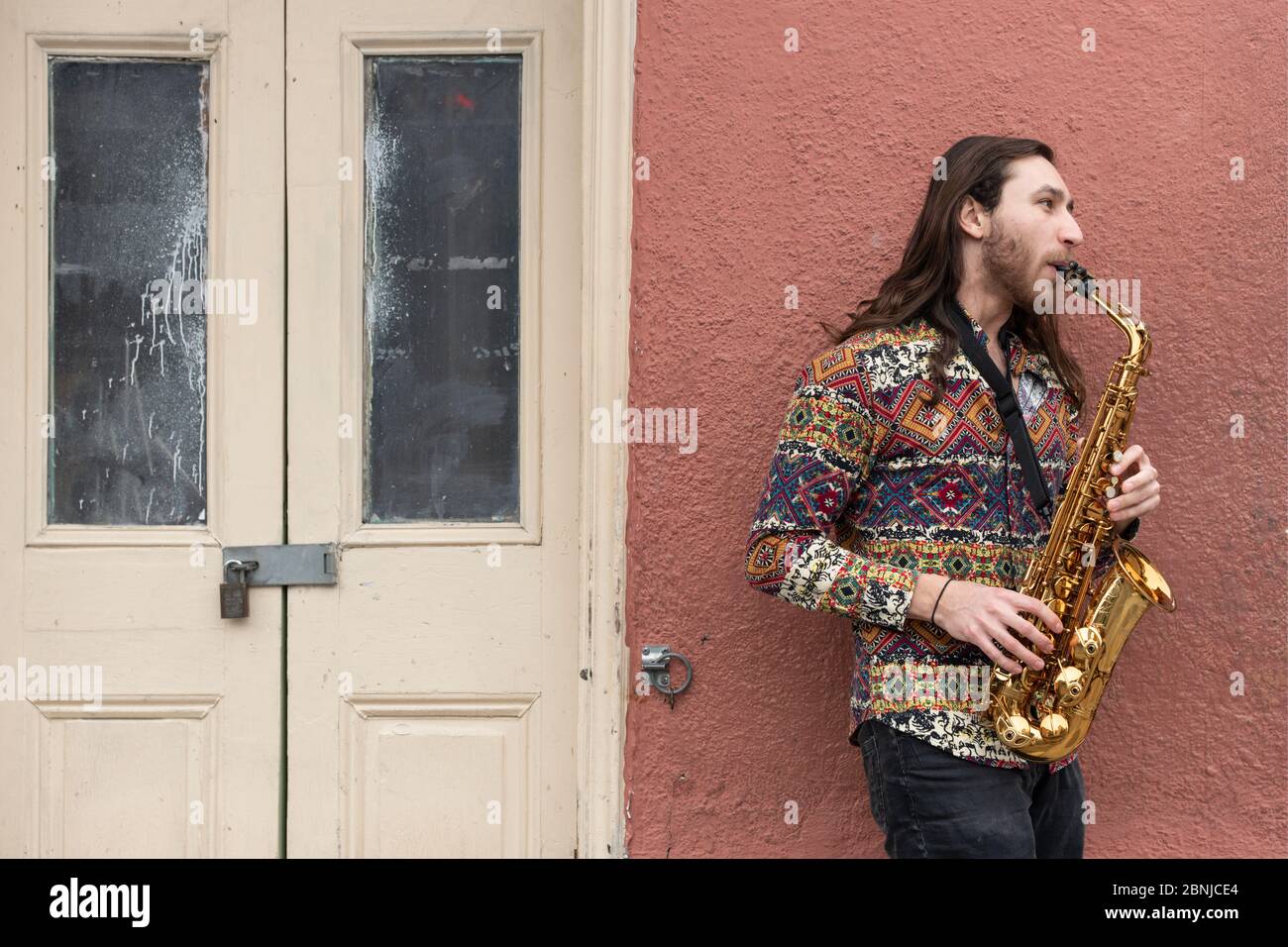 United States of America - Louisiana - New Orleans. Jazz musicians in the  French Quarter Stock Photo - Alamy