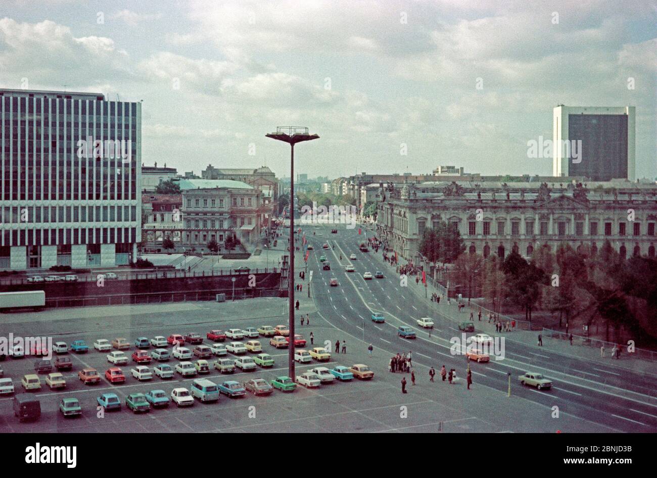 foreign ministry, Unter den Linden street, October 1980, East Berlin, East Germany Stock Photo