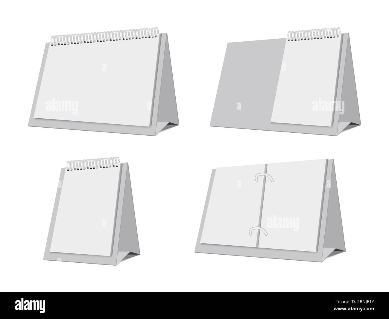 Empty desktop calendars Empty vector template Stock Vector Image Art Empty desktop calendars Empty vector template Stock Vector Image Art