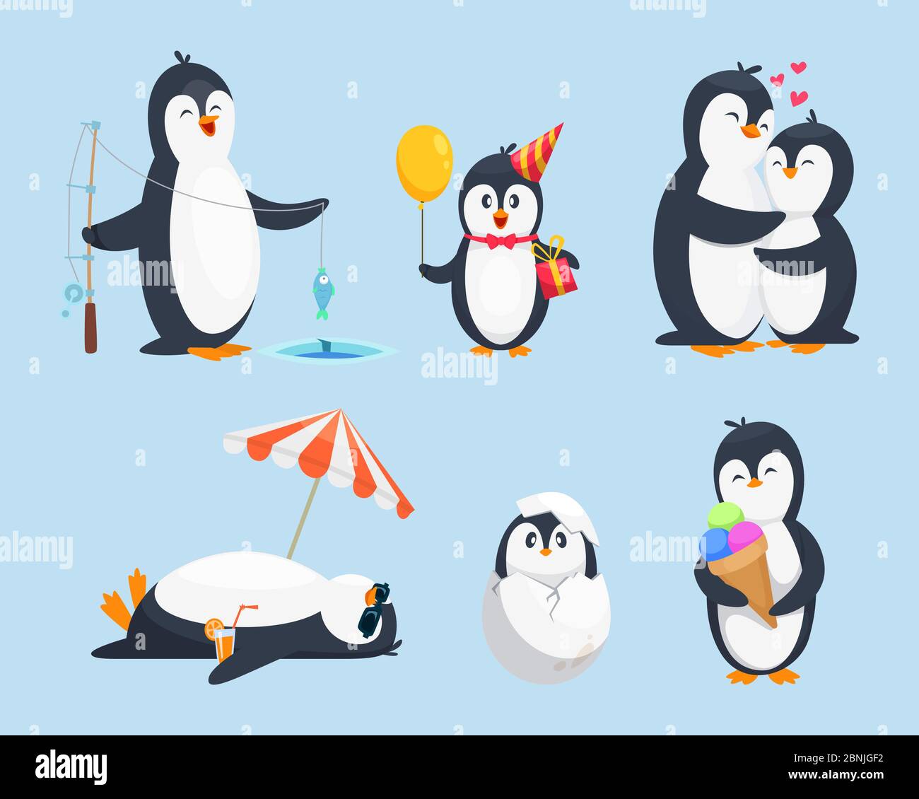 Penguin pictures cartoon Stock Vector Images - Alamy