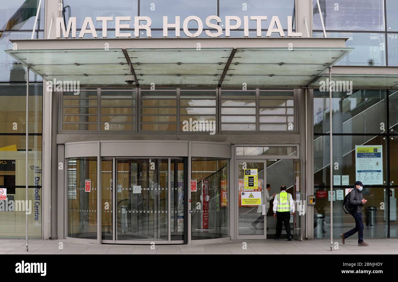 A general view of the entrance to the Mater Hospital in Dublin Stock