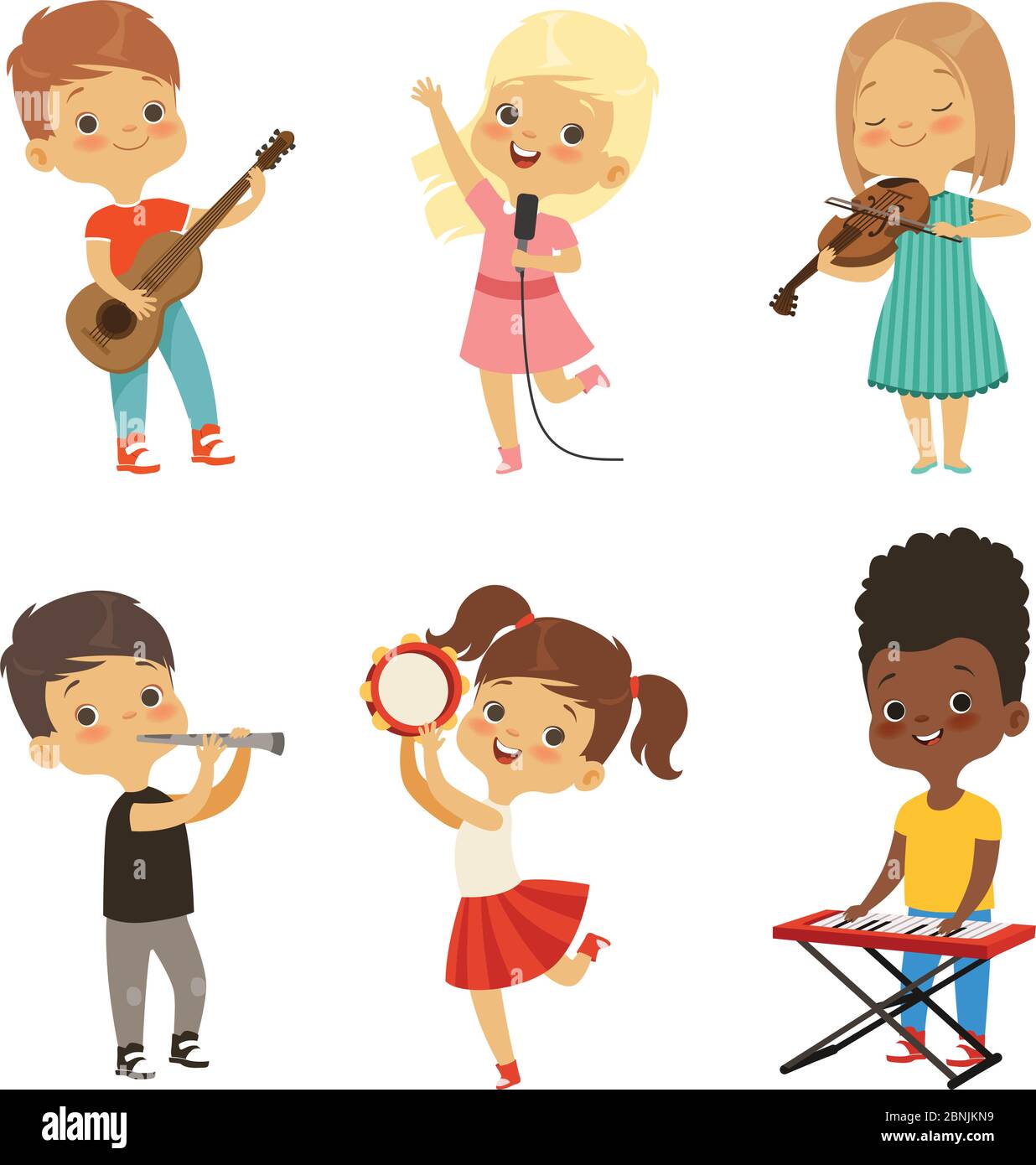 Children violin child musicians Cut Out Stock Images & Pictures - Alamy