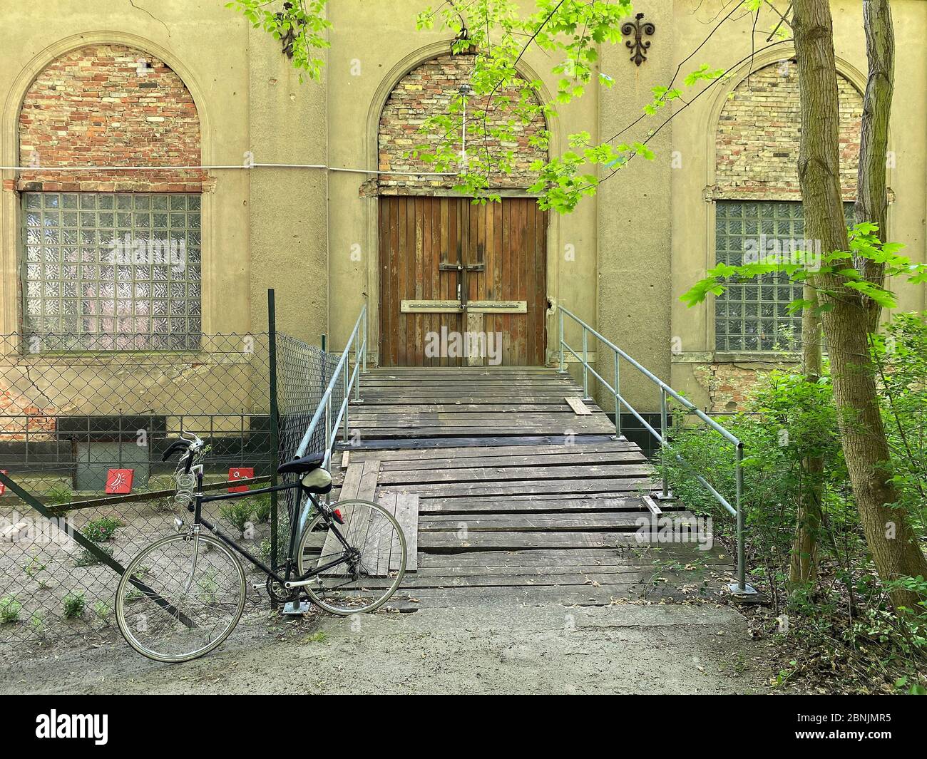 Fahrrad und alte Architektur Stock Photo