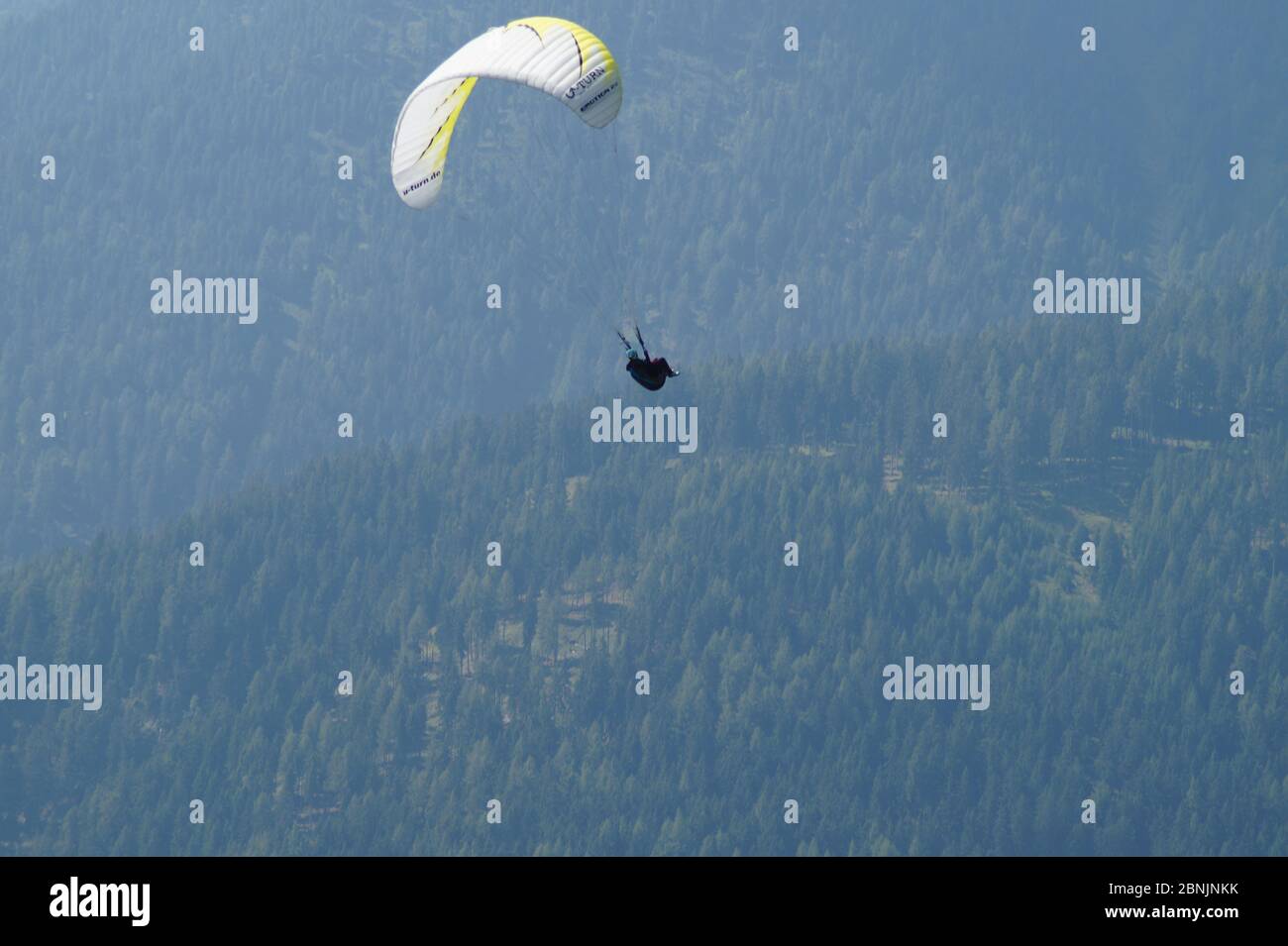 Paragliding Südtirol Stock Photo