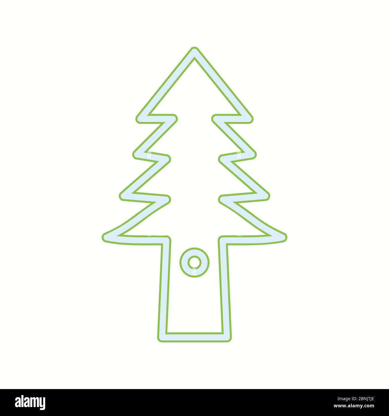 Beautiful Tree Line Vector Icon Stock Vector Image & Art - Alamy