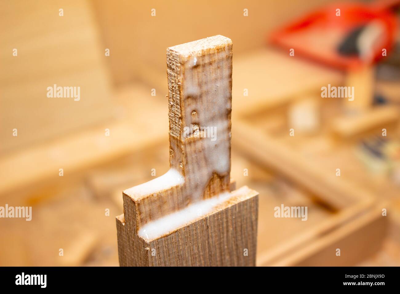 Mortise and tenon joint, traditional joinery using American White Oak