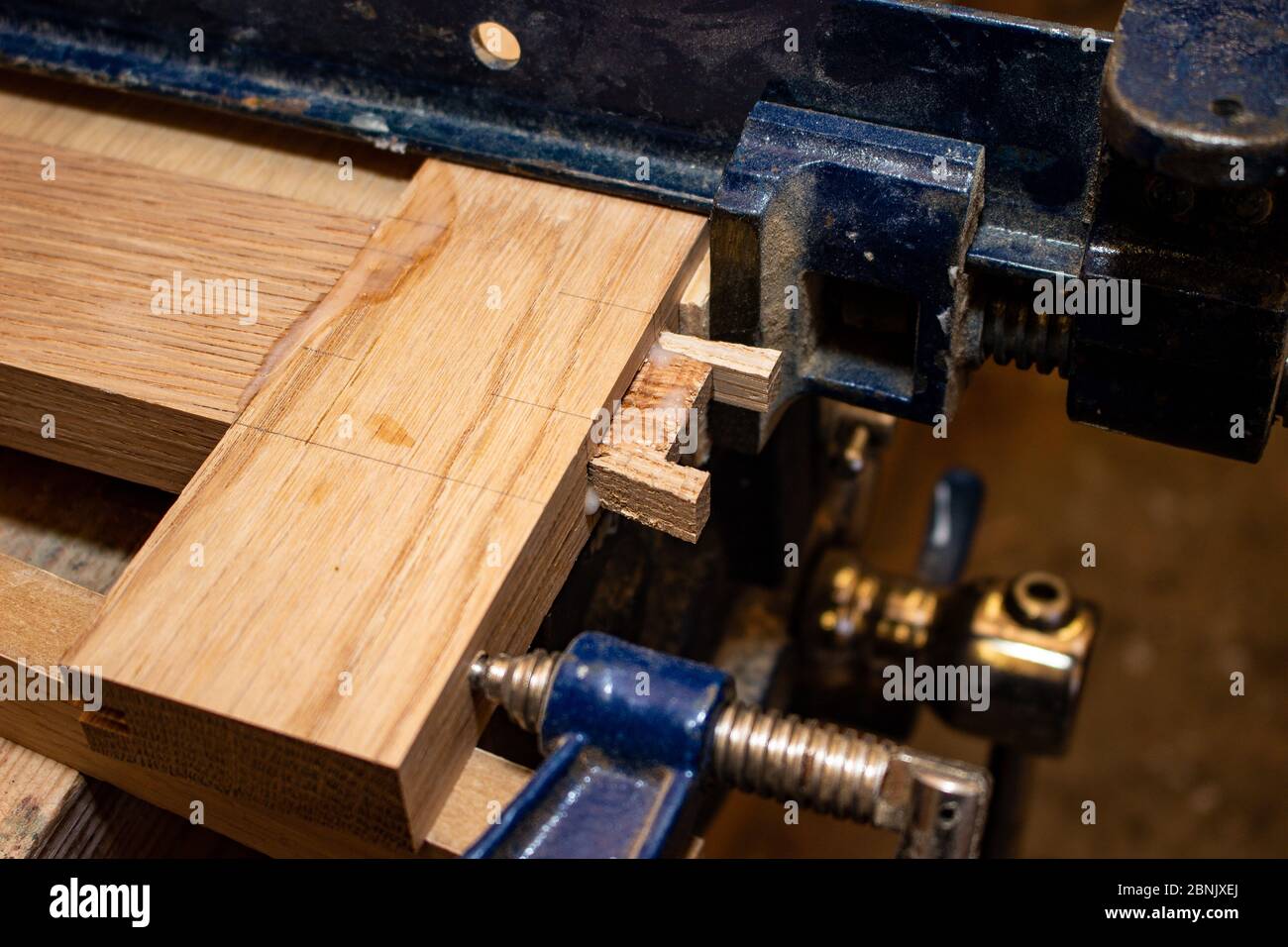 Mortise and tenon joint, traditional joinery using American White Oak