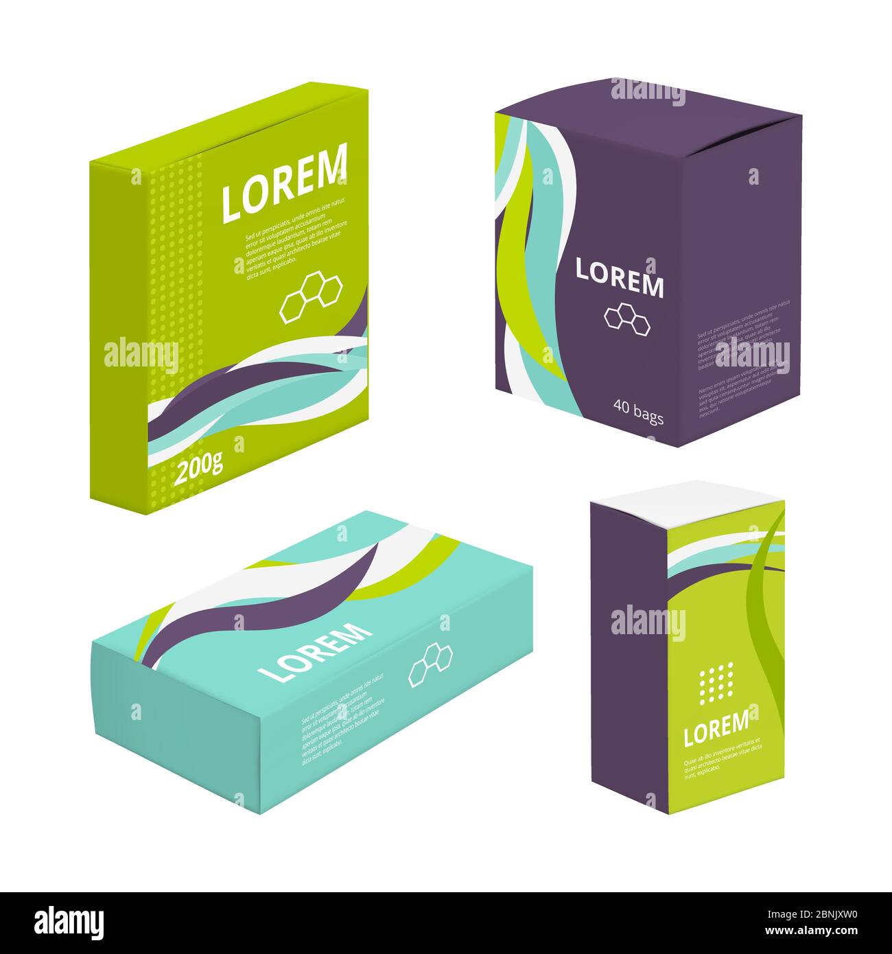 Food box template Stock Vector Images Alamy